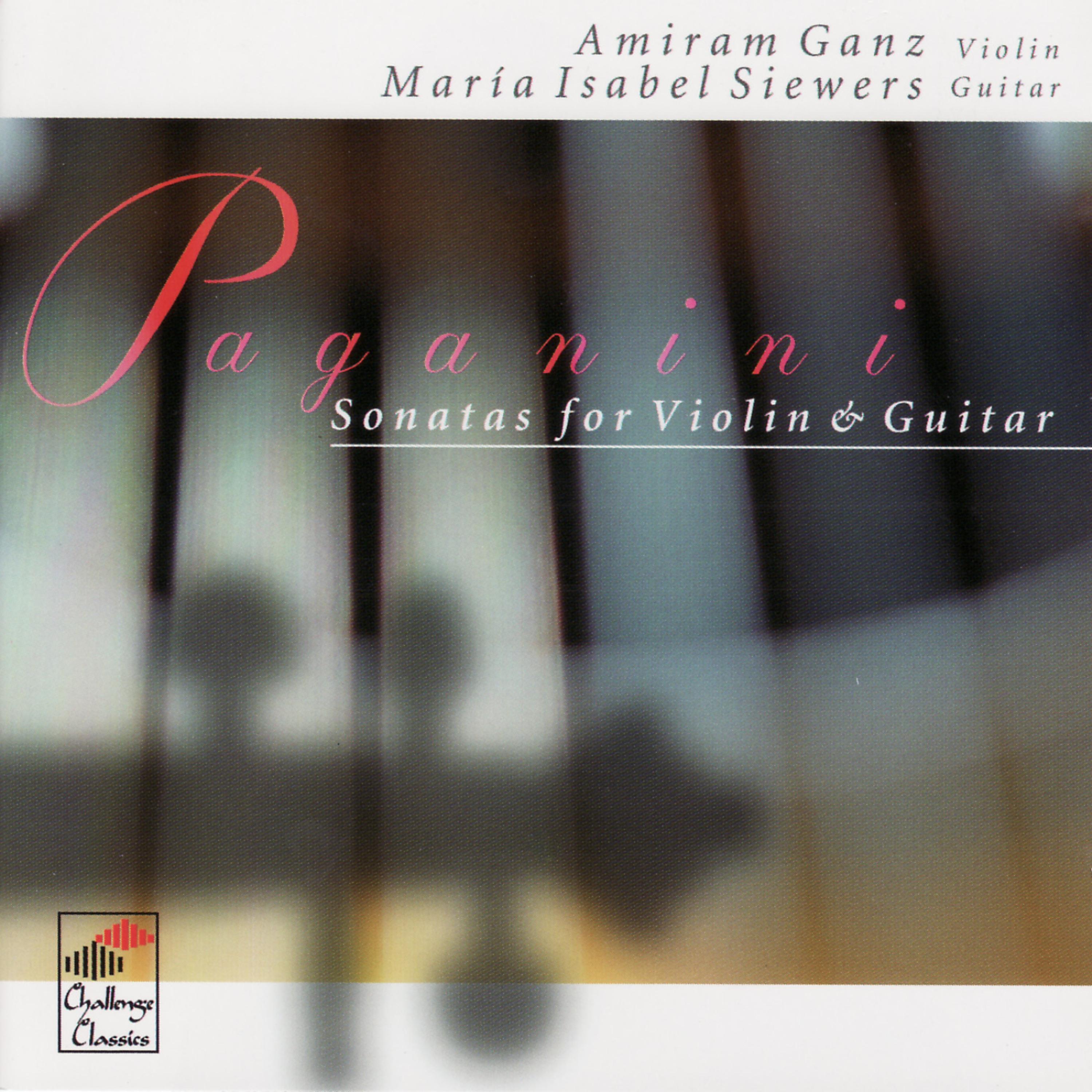 Постер альбома Paganini: Sonatas For Violin & Guitar
