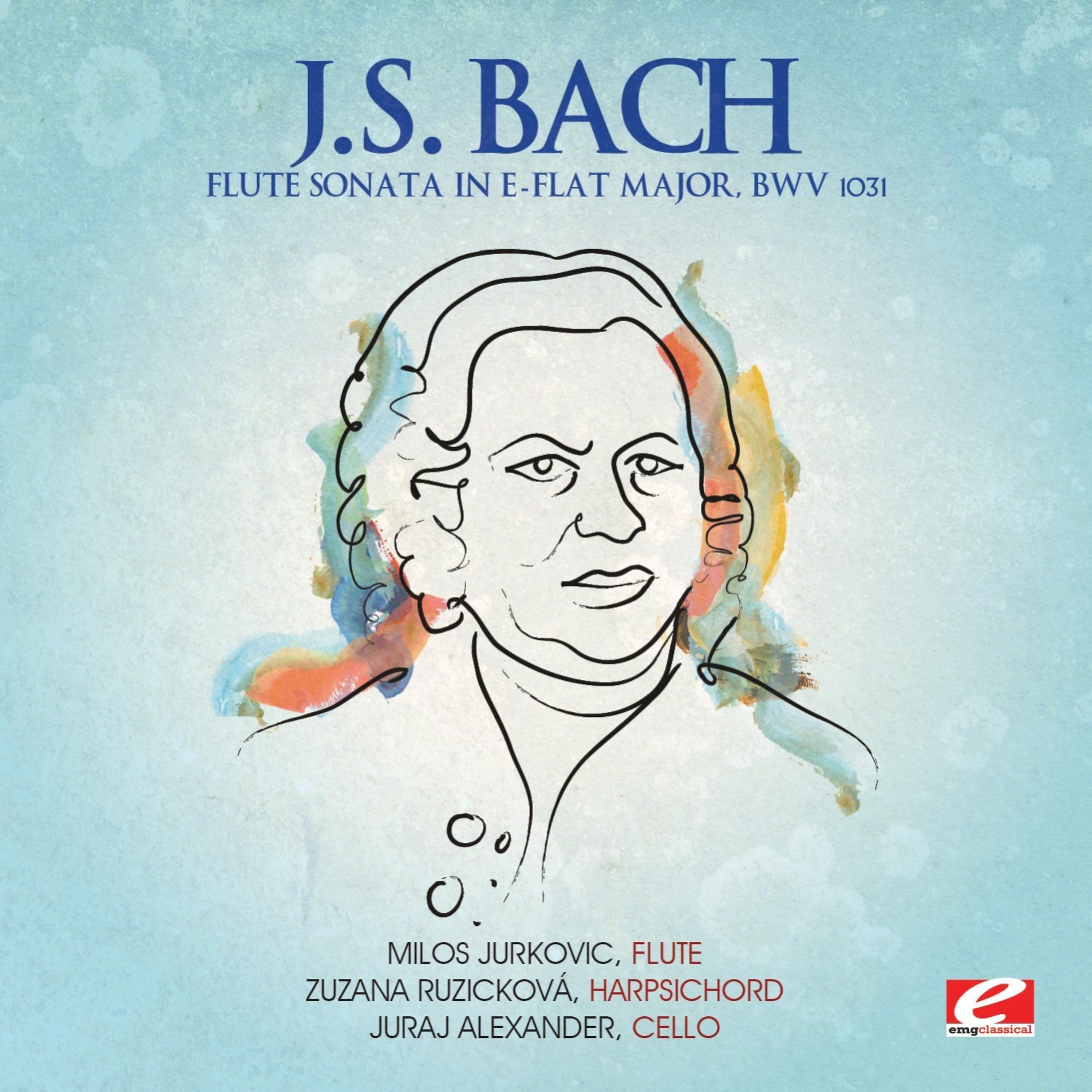 Постер альбома J.S. Bach: Flute Sonata in E-Flat Major, BWV 1031 (Digitally Remastered)