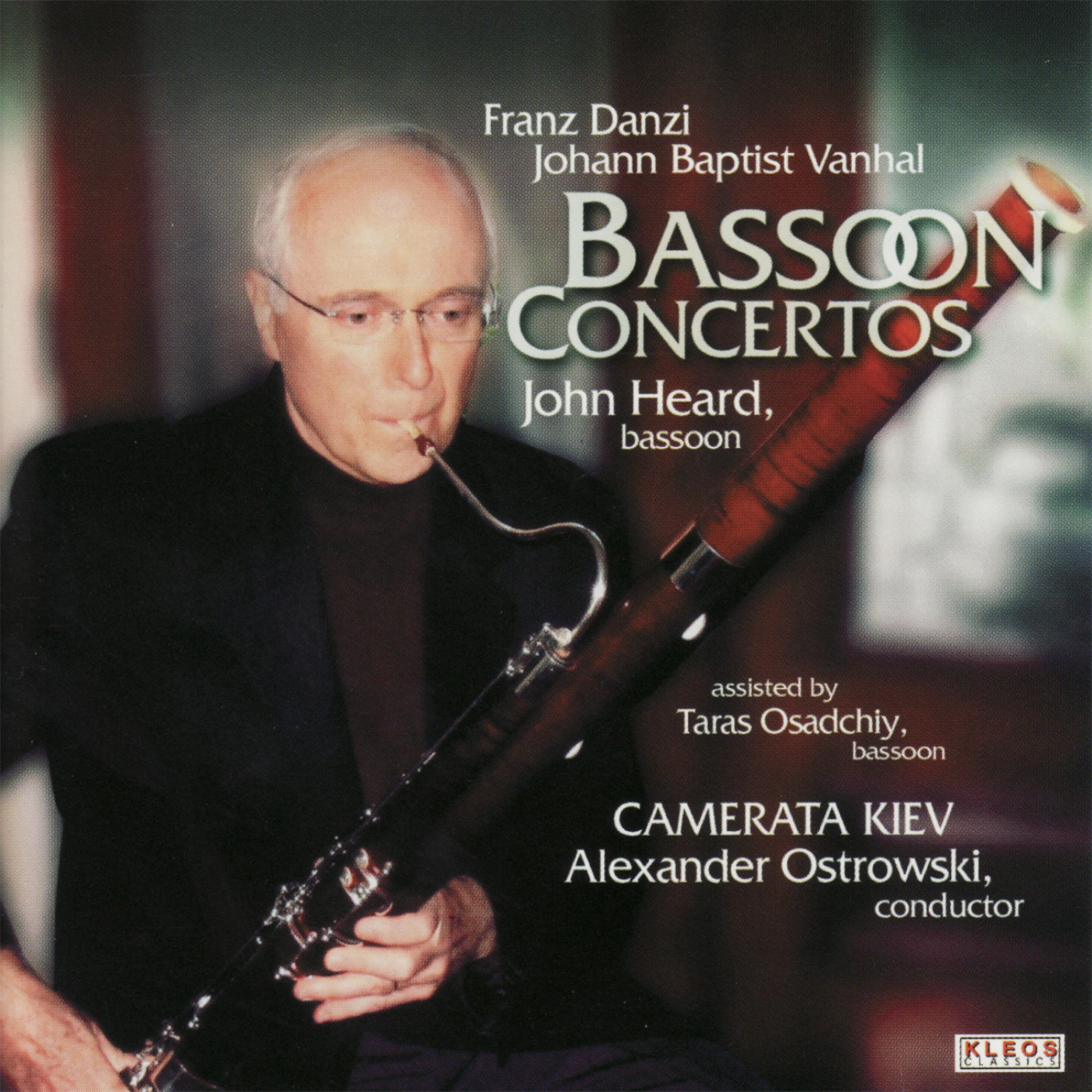 Постер альбома John Heard Performs Bassoon Concertos by Danzi and Vanhal