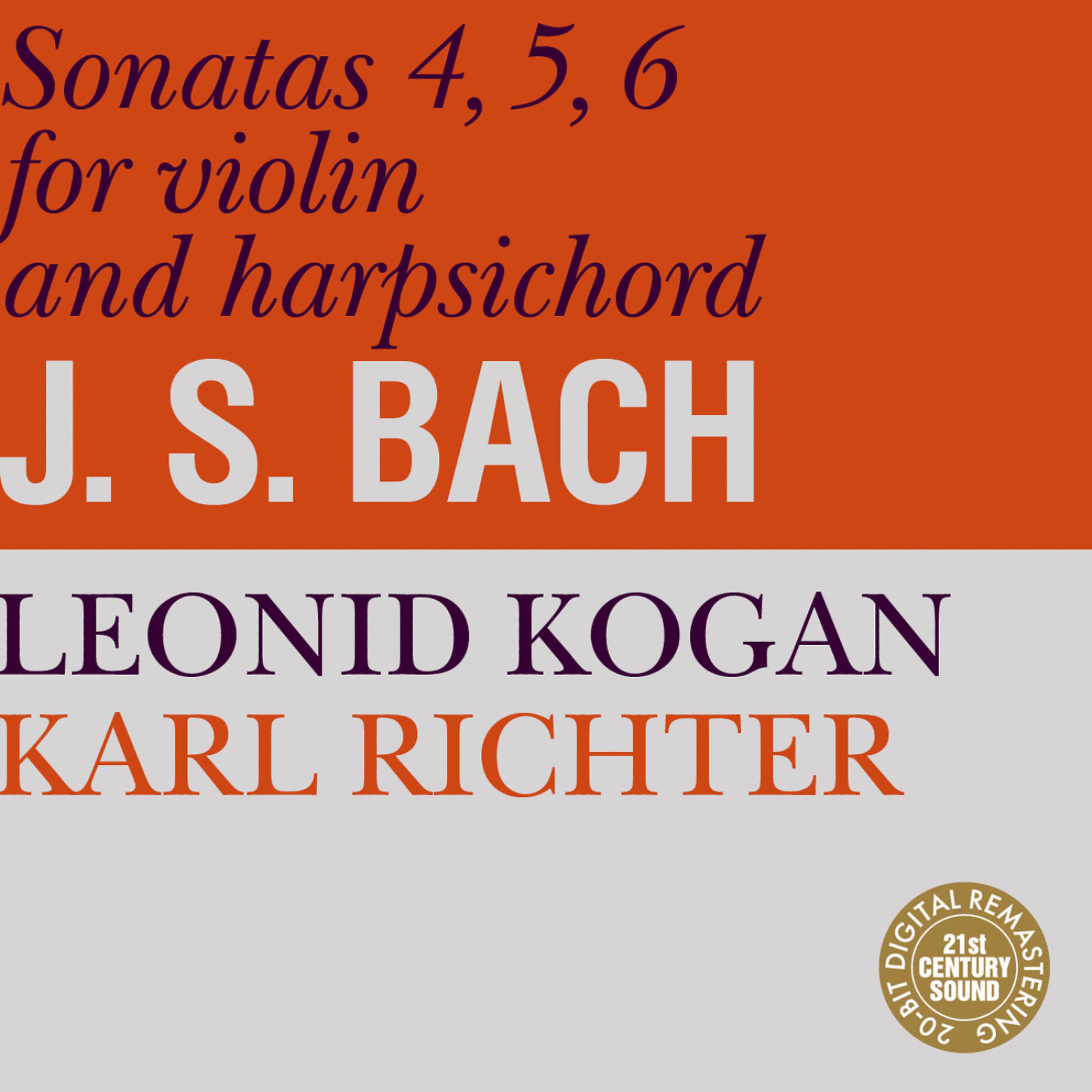 Karl Richter - Sonata for violin and harpsichord No. 4 in C Minor, BWV 1017: III. Adagio