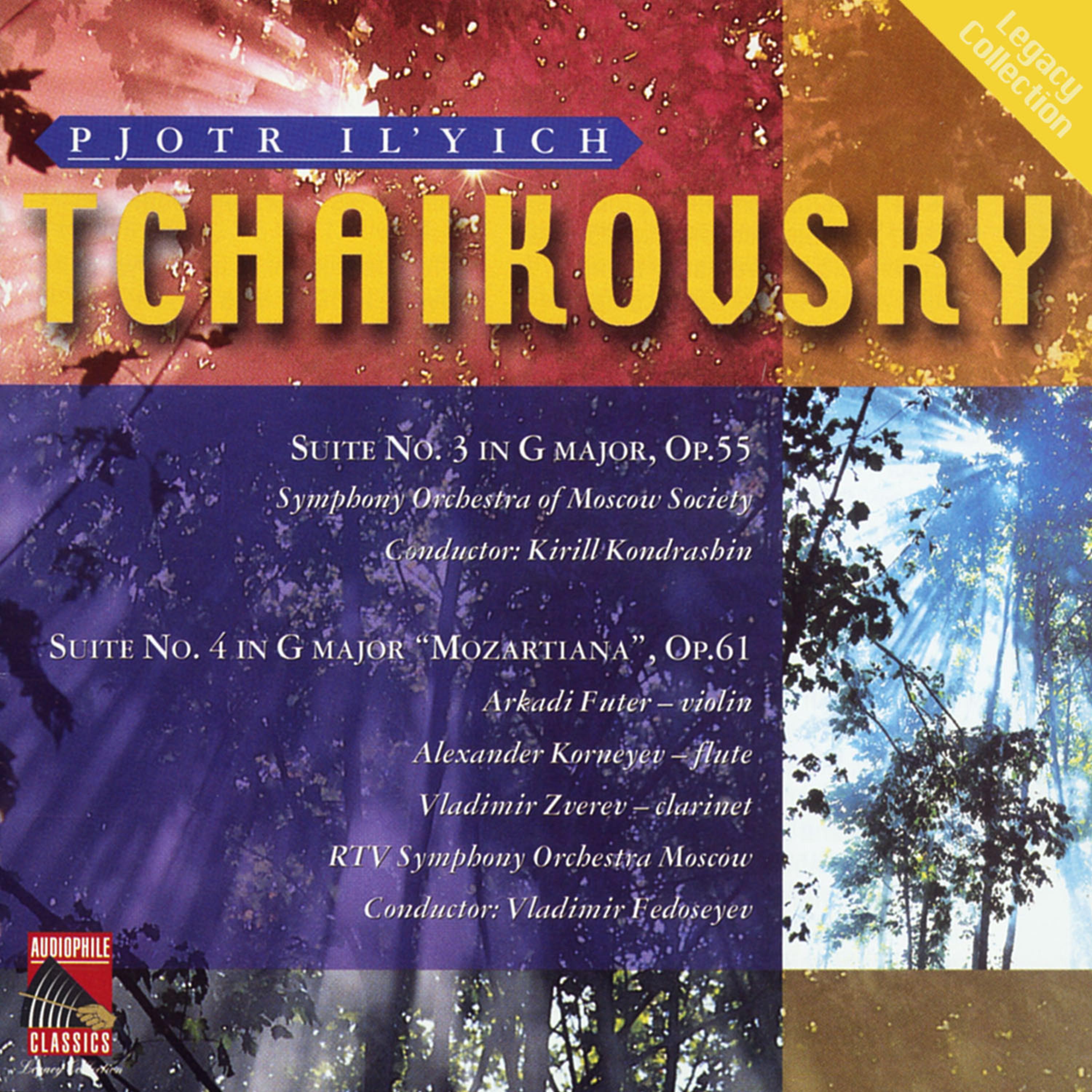 Постер альбома Tchaikovsky: Suites Nos. 3 & 4, "Mozartiana"