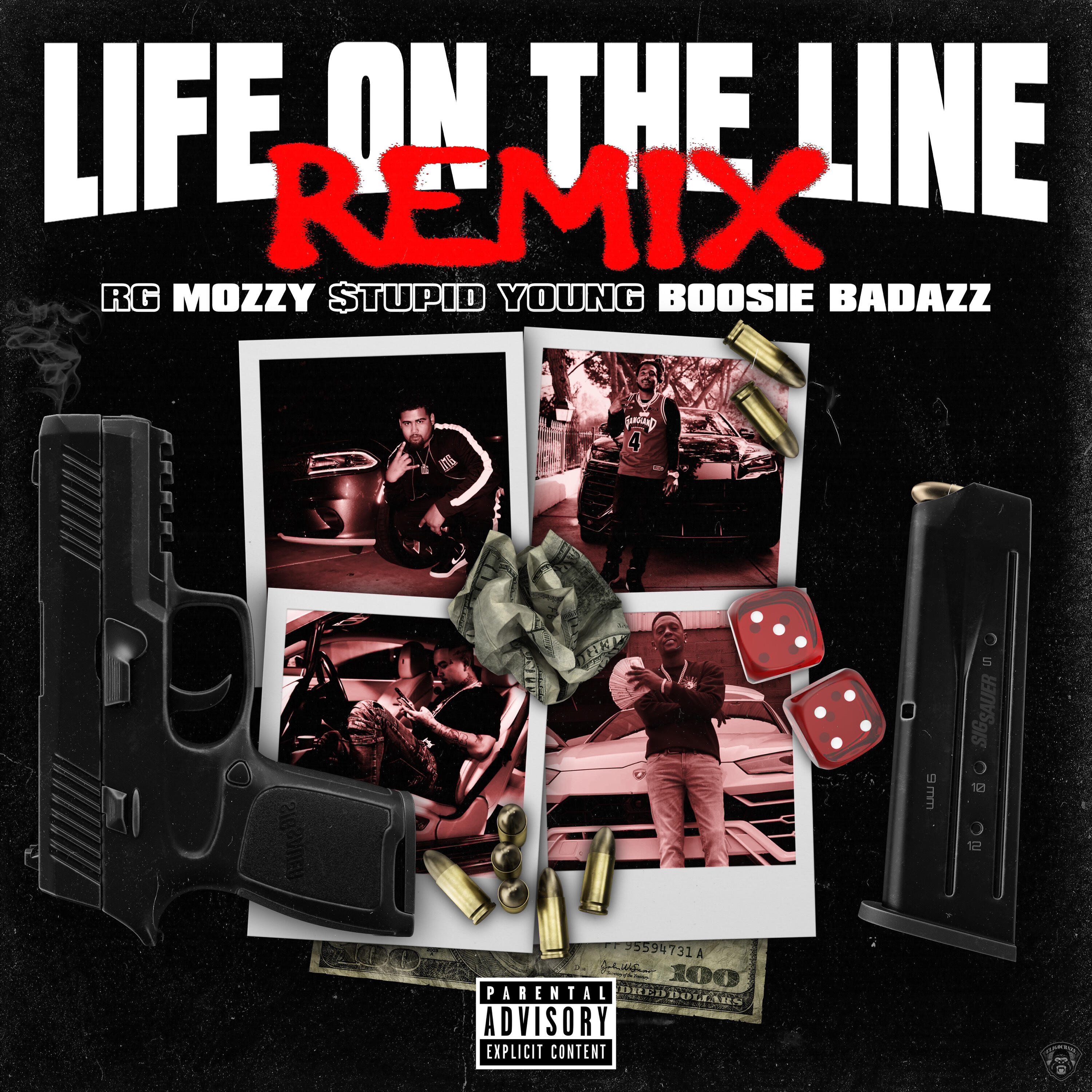 RG - Life On The Line (feat. Boosie Badazz, Mozzy & $tupid Young) (Remix)