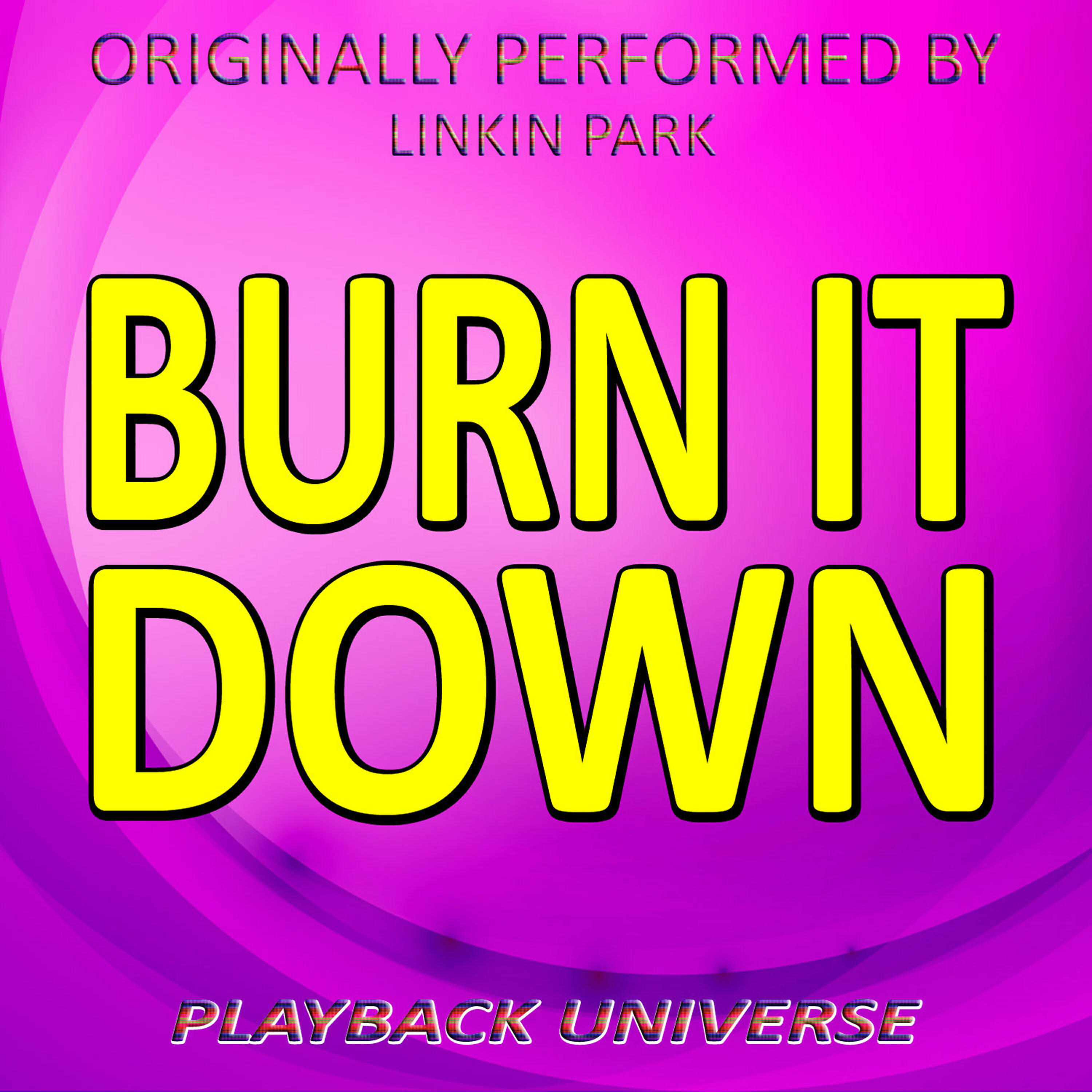 Playback Universe - Burn It Down (Originally Performed by Linkin Park)