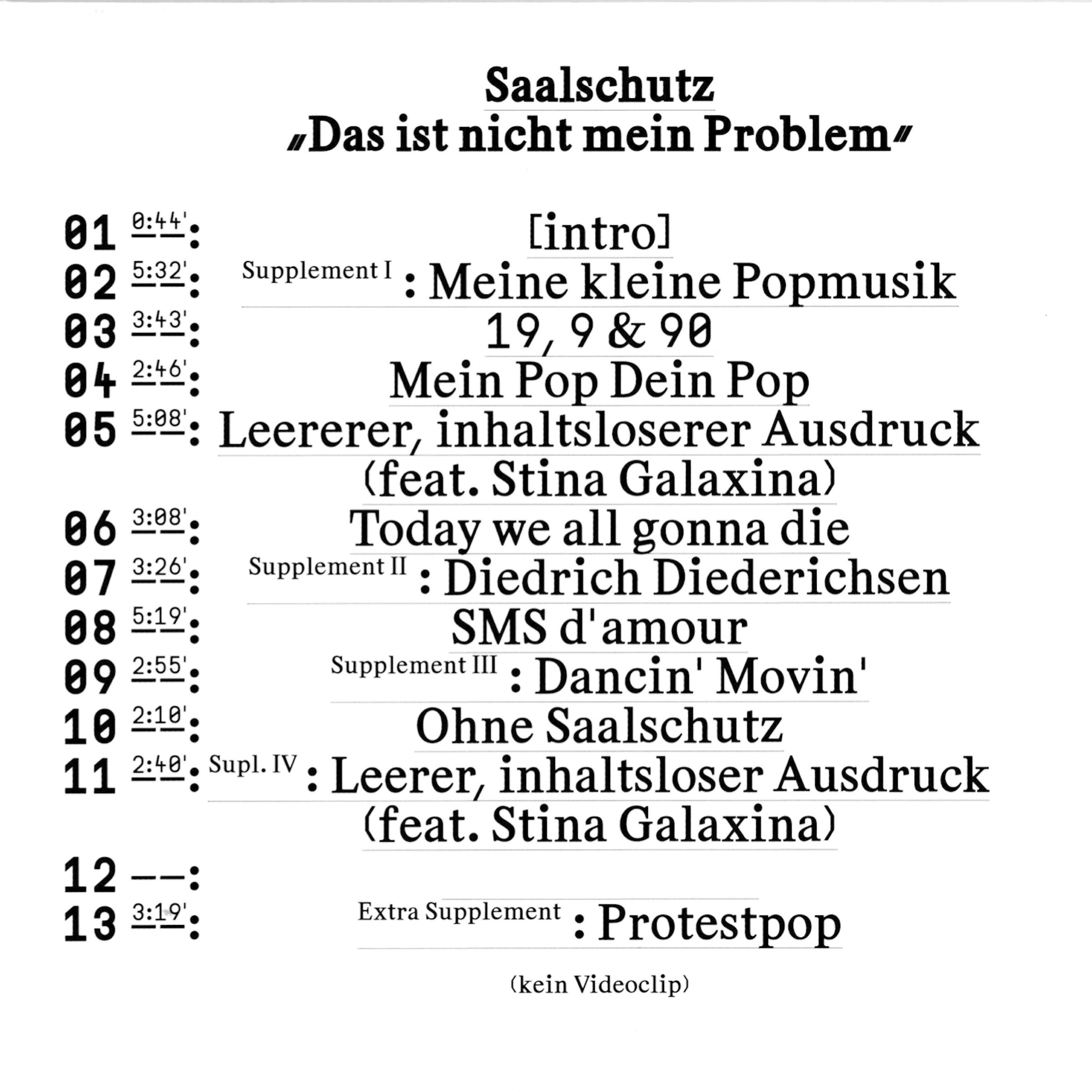 Saalschutz - 19, 9 & 90