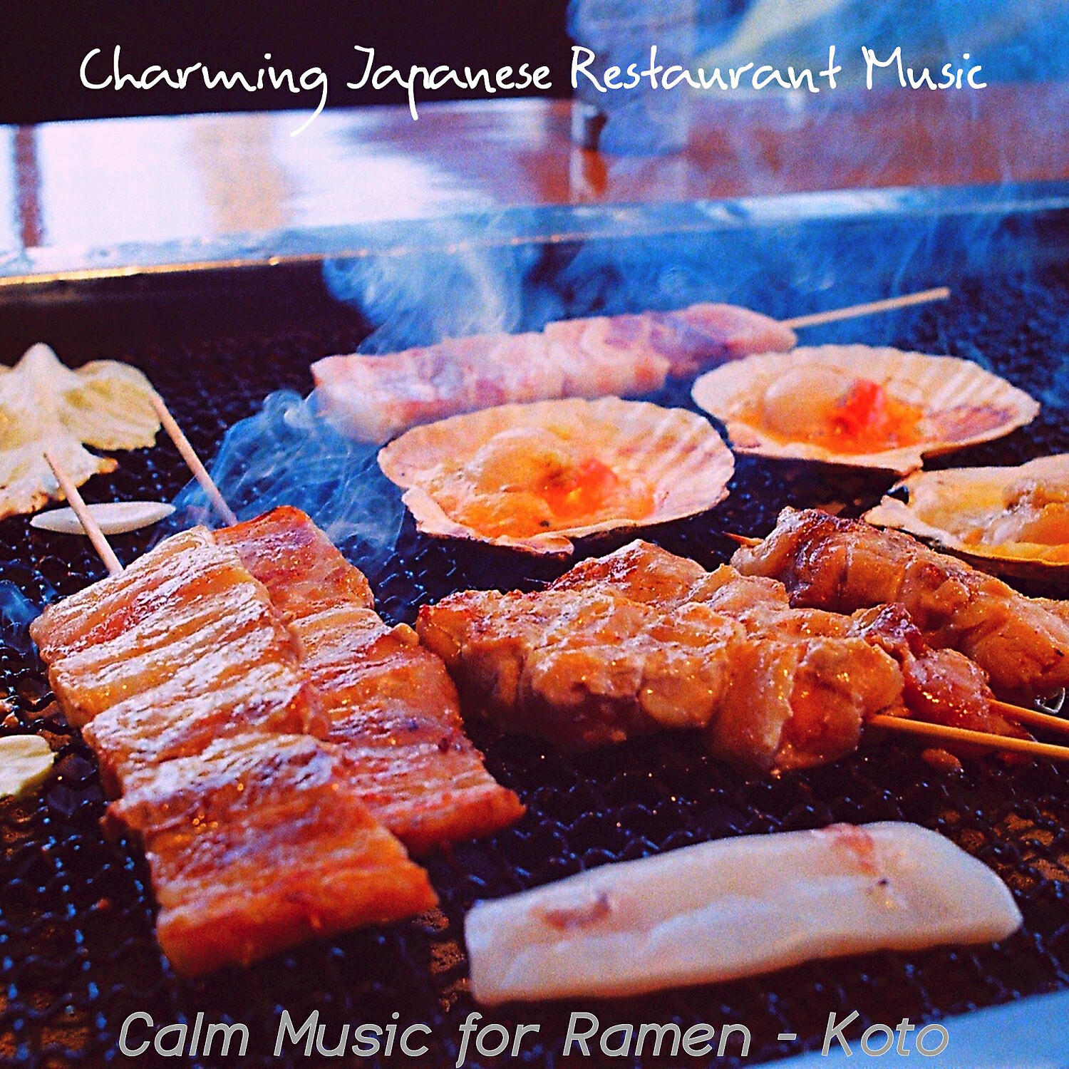 Charming Japanese Restaurant Music - Harp and Koto Soundtrack for Yakitori
