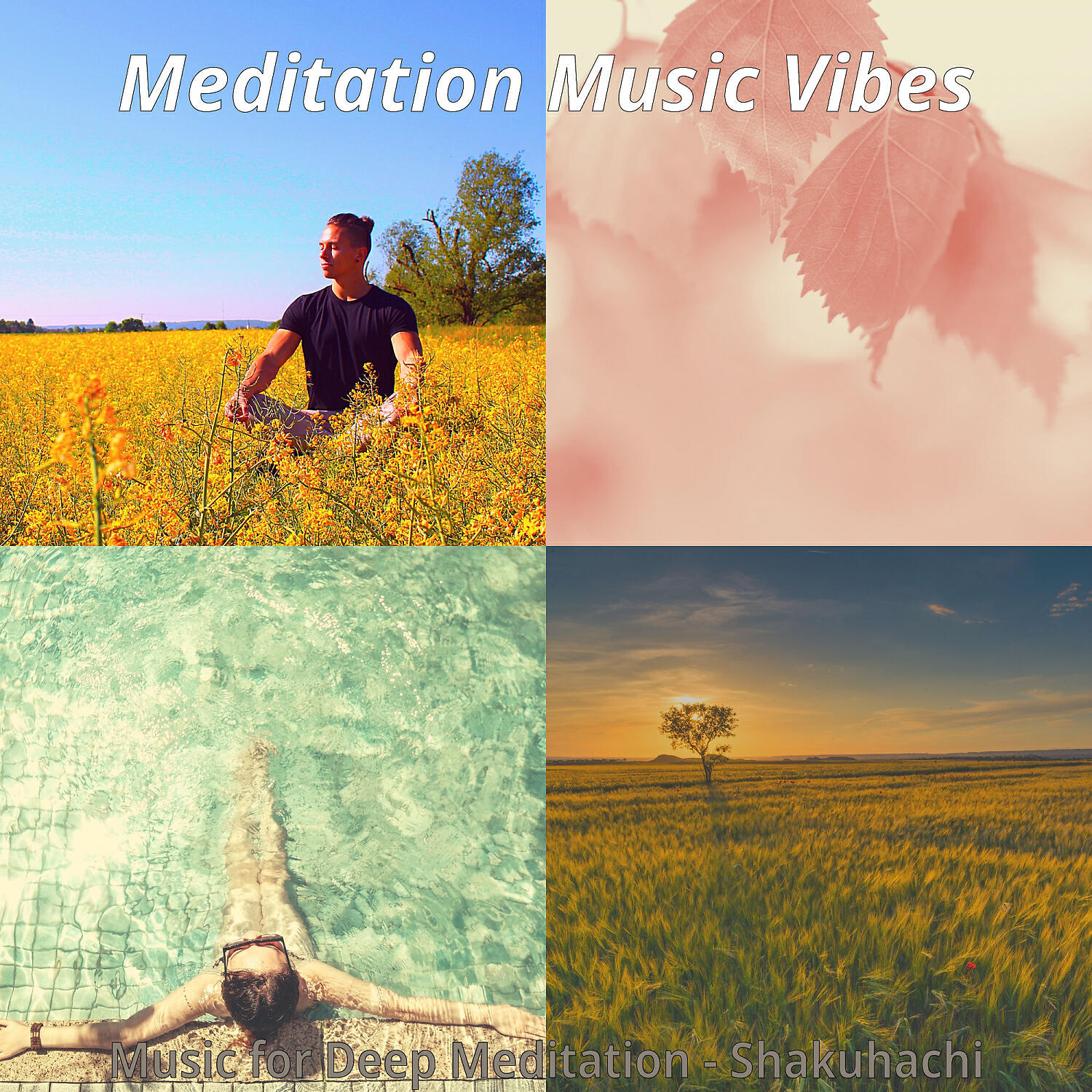 Meditation Music Vibes - Quiet Shakuhachi and Harps - Vibe for 1 Hour Meditation