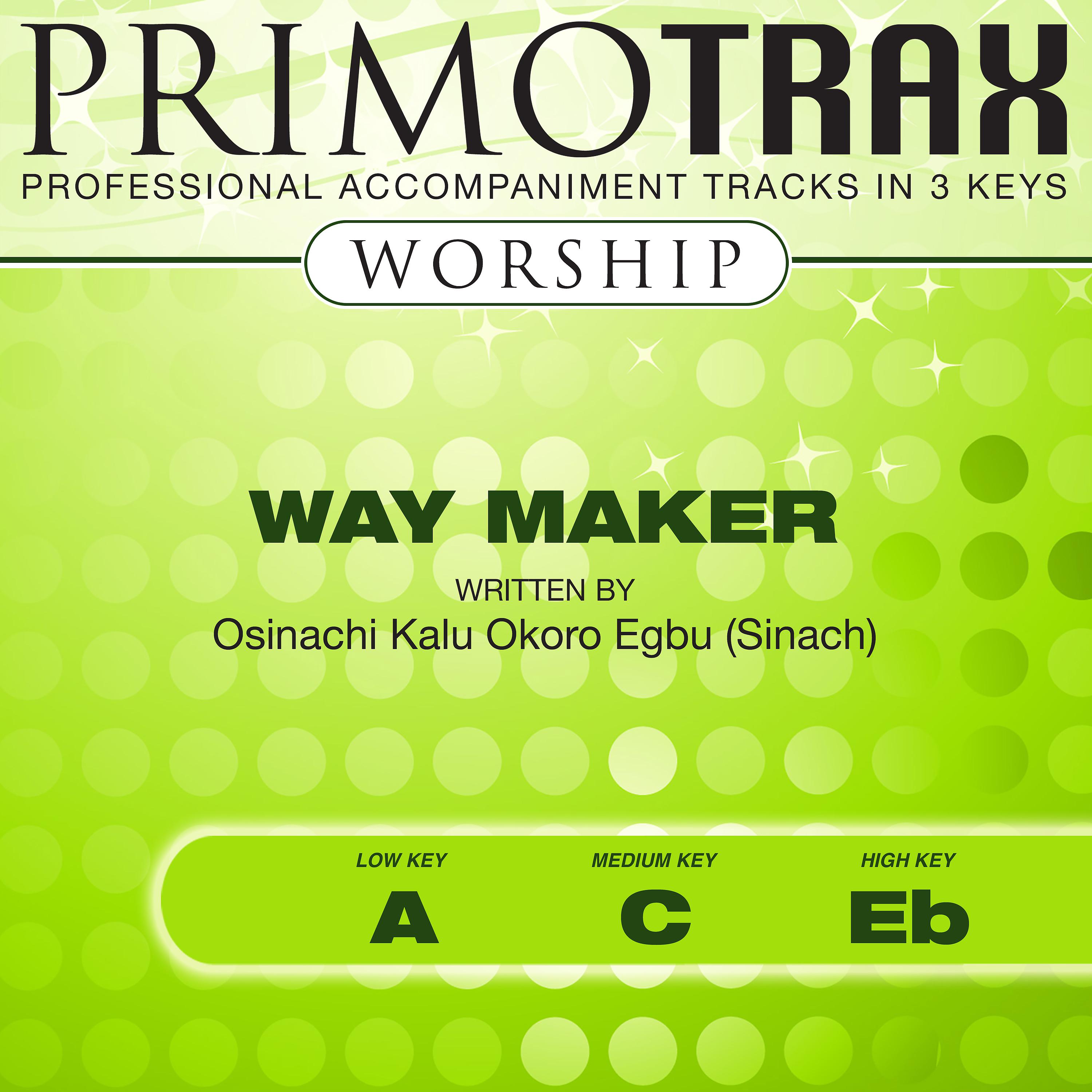 Постер альбома Way Maker (Worship Primotrax) - EP (Performance Tracks)