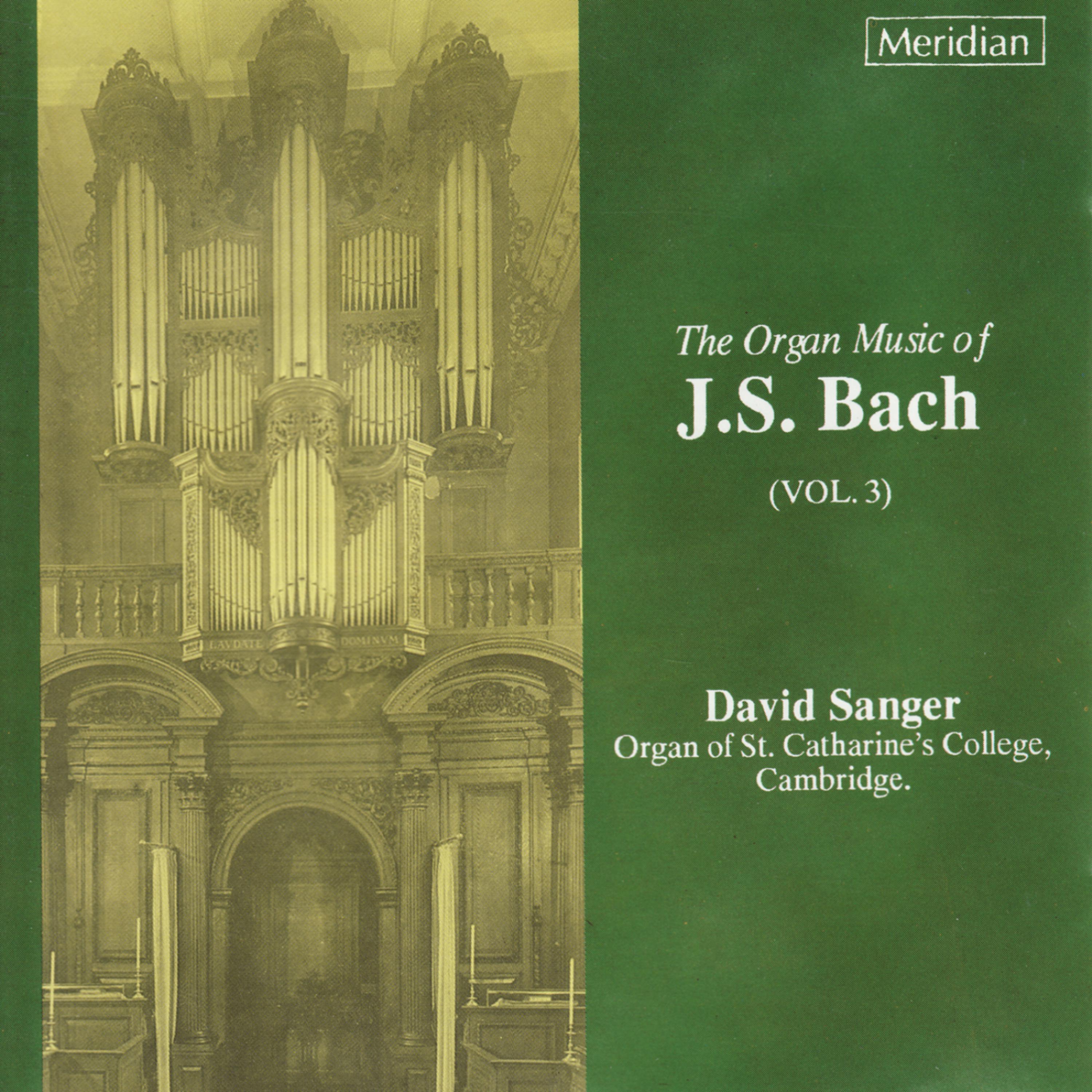 Постер альбома The Organ Music of J.S. Bach, Vol. 3