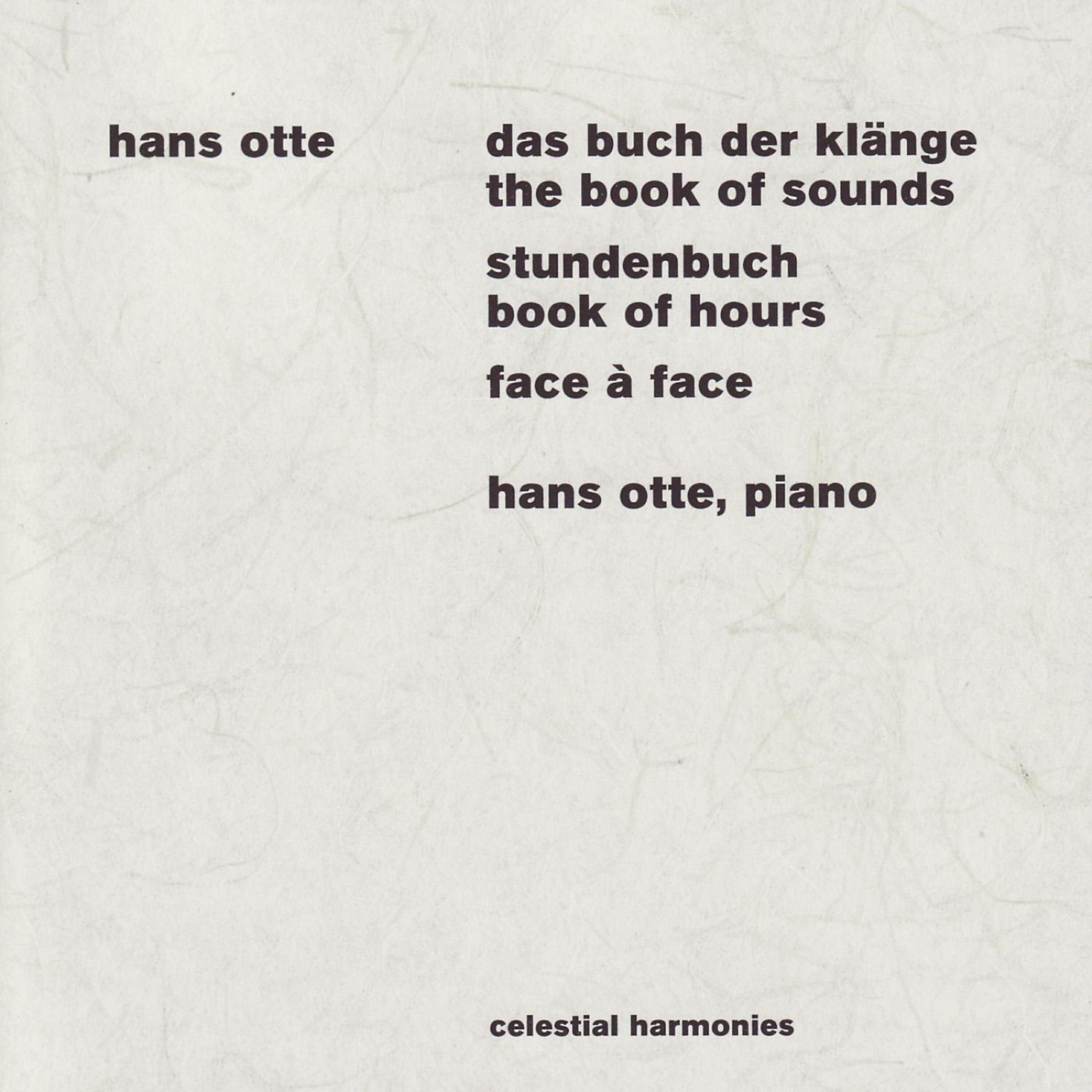 Hans Otte - Das Buch der Klänge