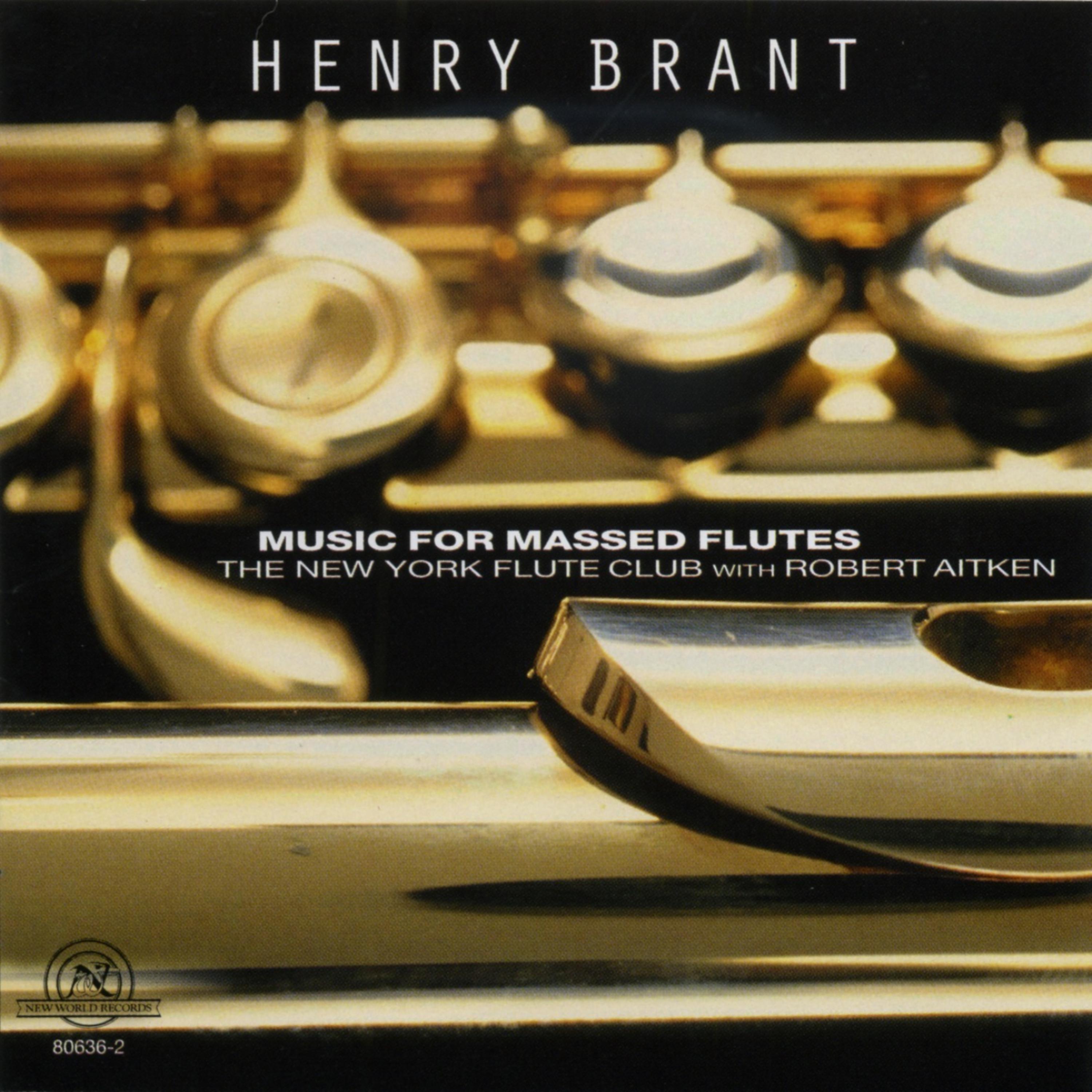 Постер альбома Henry Brant: Music For Massed Flutes