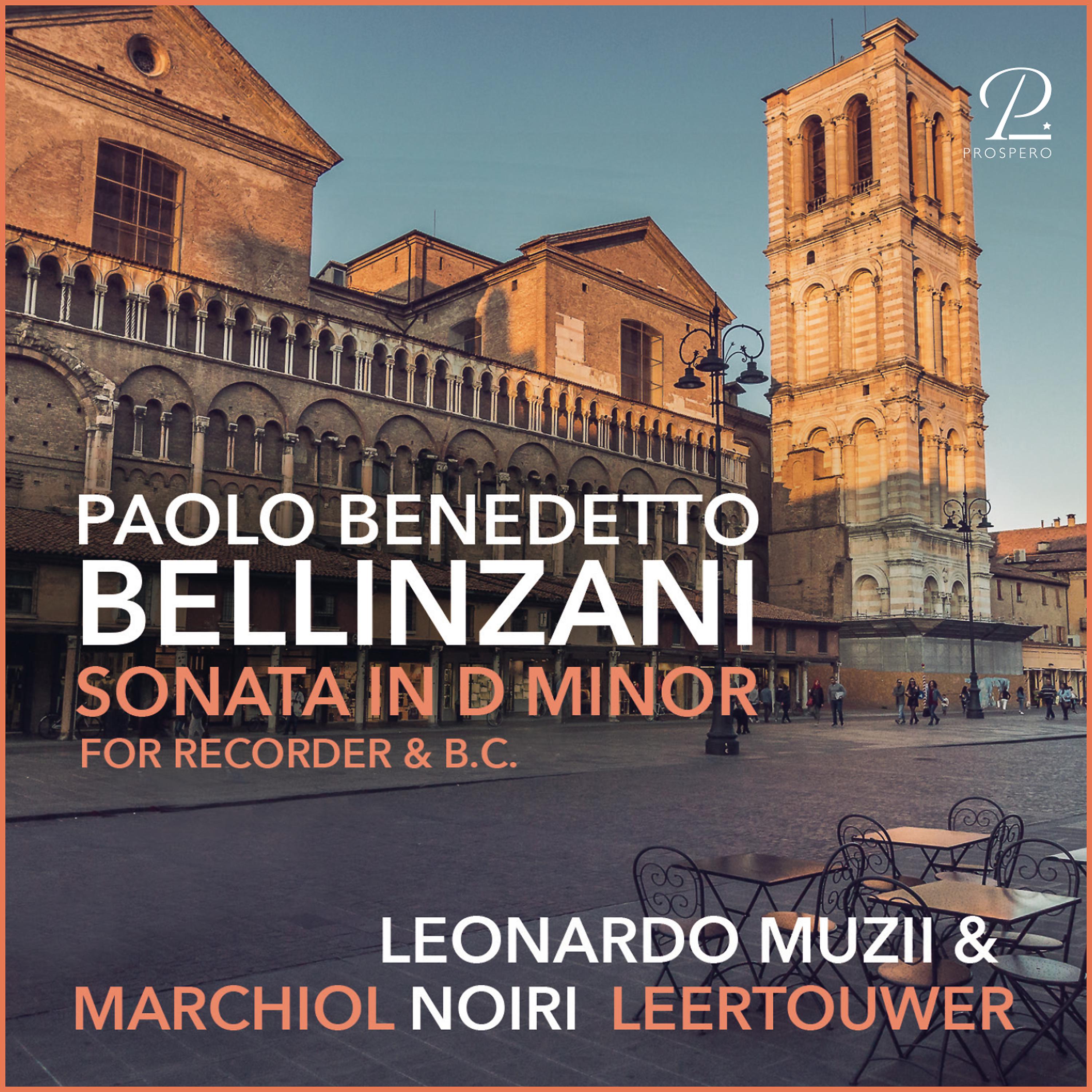 Постер альбома Paolo Benedetto Bellinzani: Sonata in D Minor for Recorder and Basso Continuo