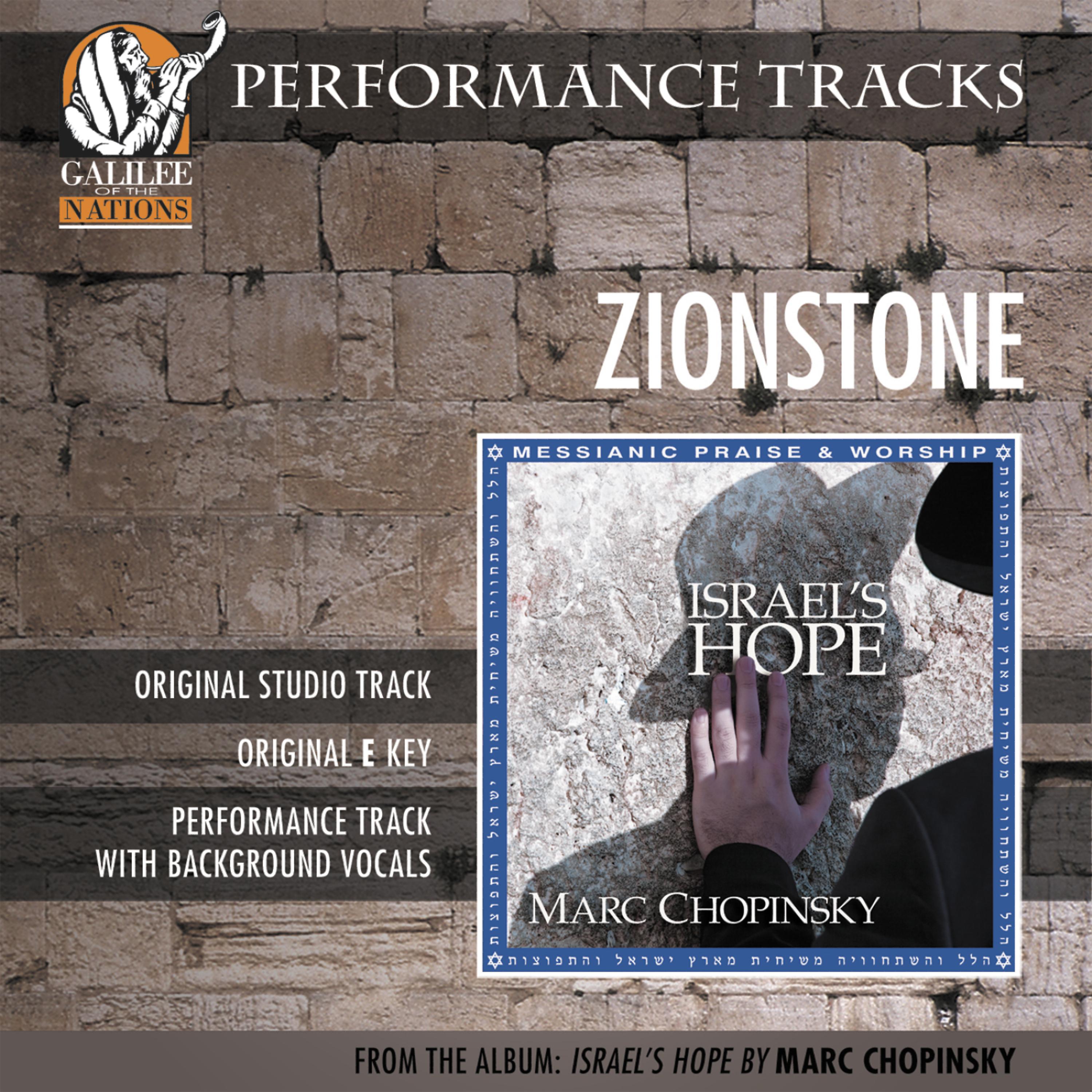 Постер альбома Zionstone (Performance Track)