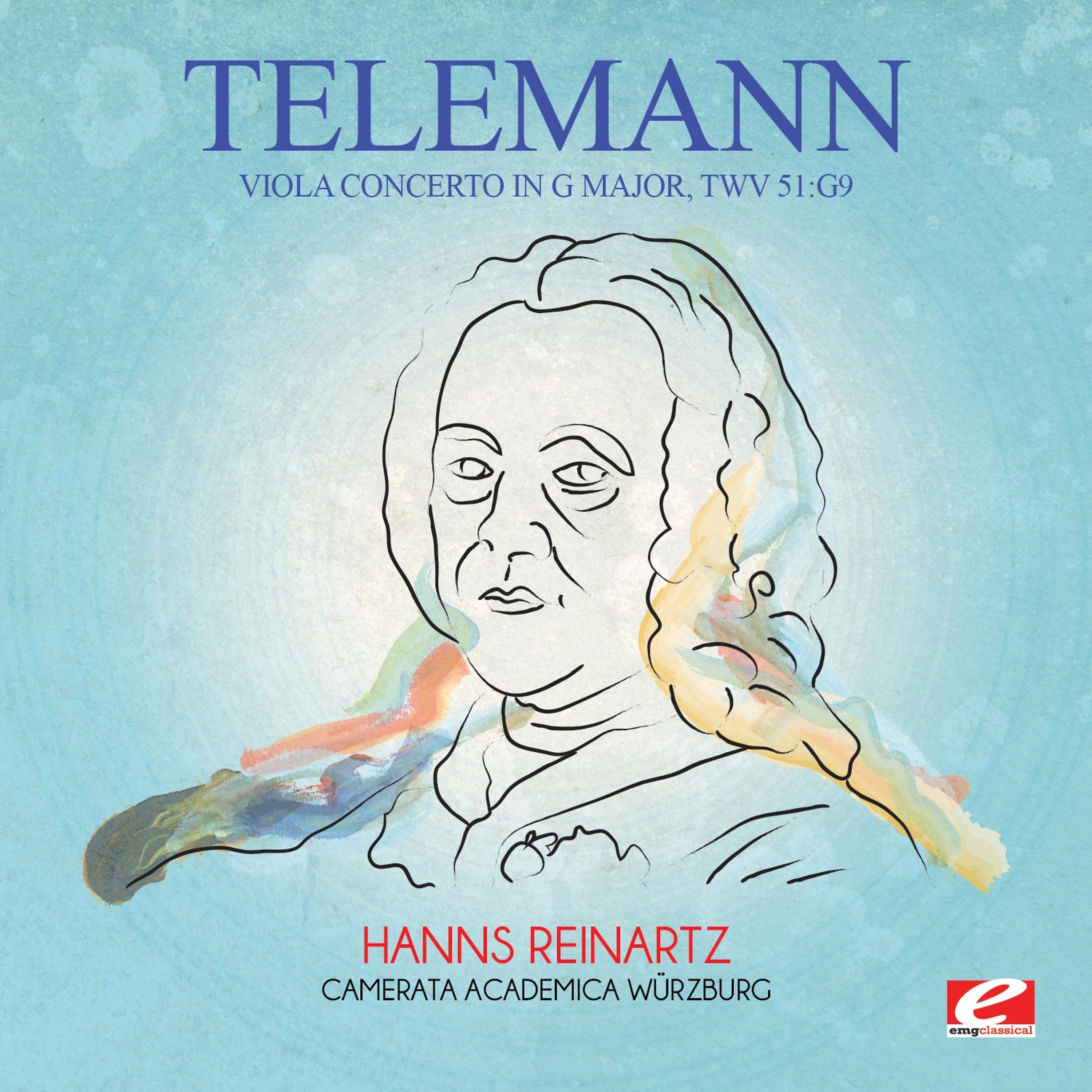 Постер альбома Telemann: Viola Concerto in G Major, TWV 51:G9 (Digitally Remastered)