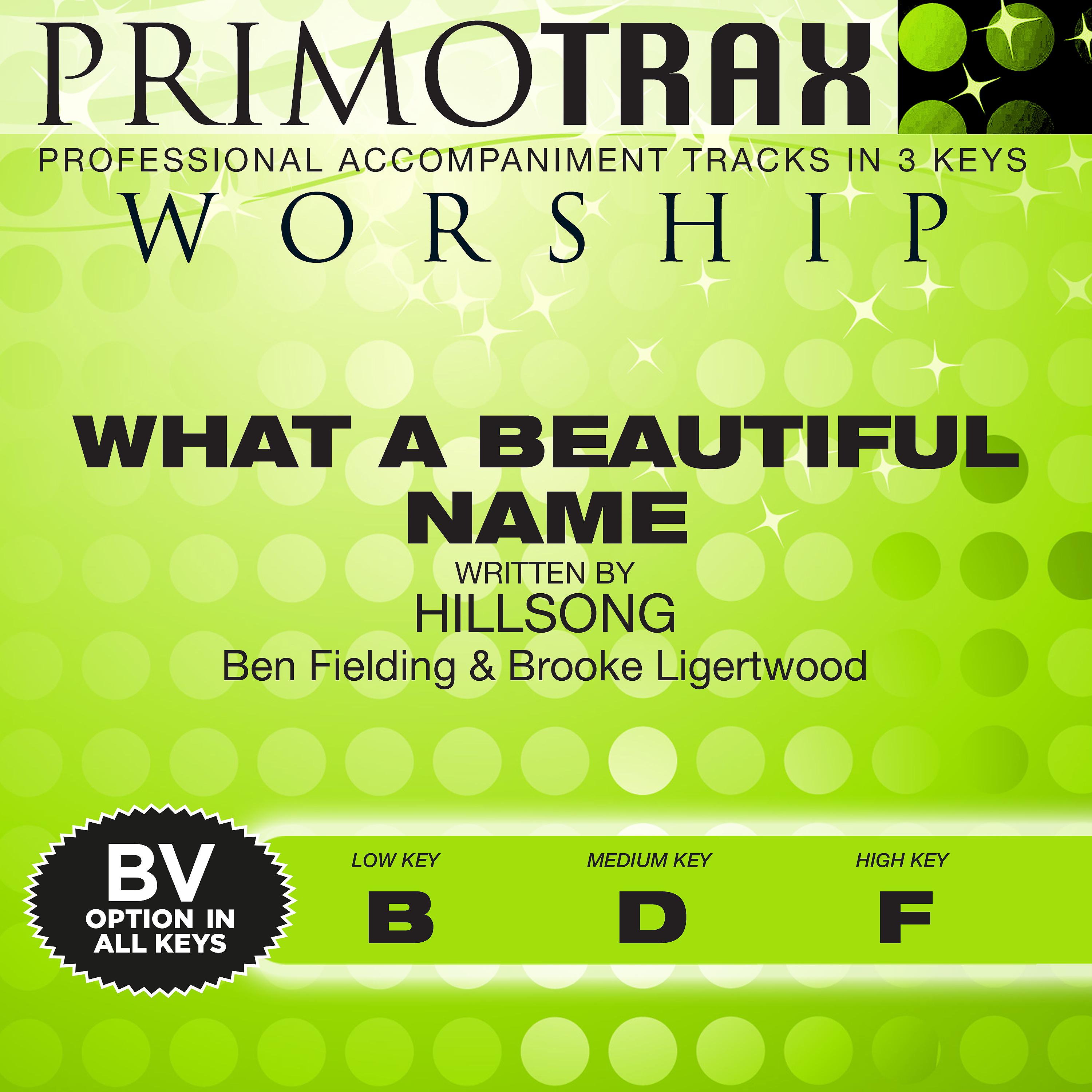 Постер альбома What a Beautiful Name (Performance Tracks) - EP