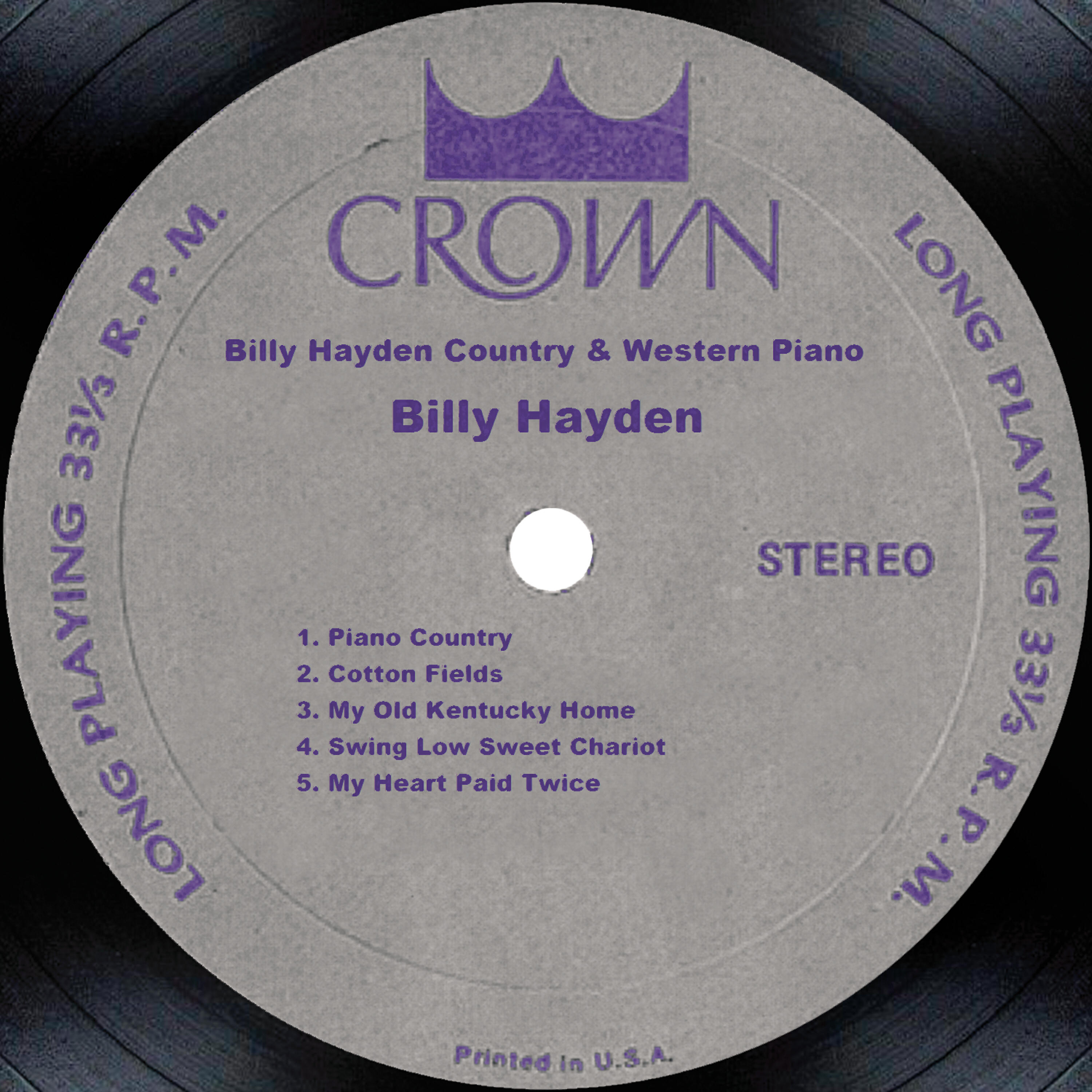 Billy Hayden - Cotton Fields