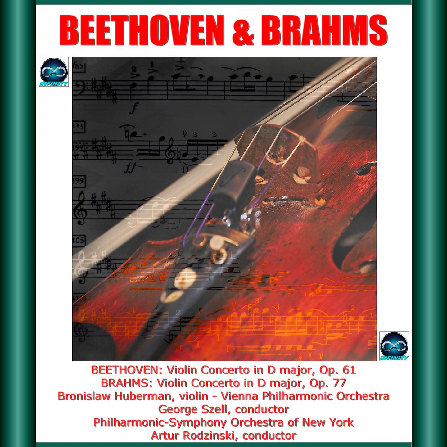 Постер альбома Beethoven & Brahms: Violin Concerto in D major, Op. 61-Violin Concerto in D major, Op. 77