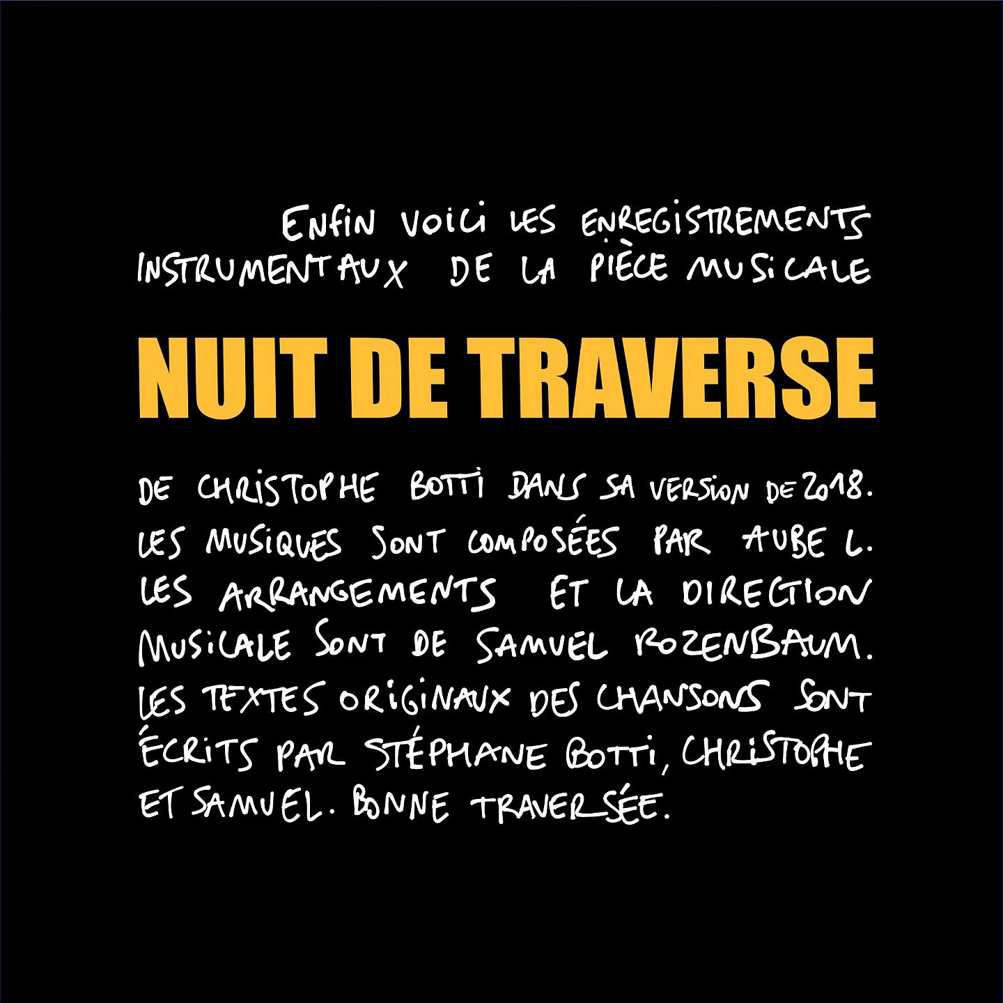 Постер альбома Nuit de traverse 2018