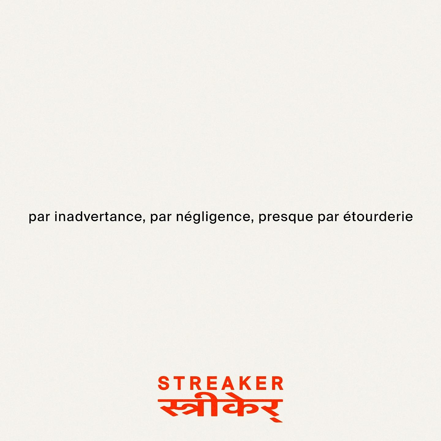 Постер альбома Par inadvertance, par négligence, presque par étourderie