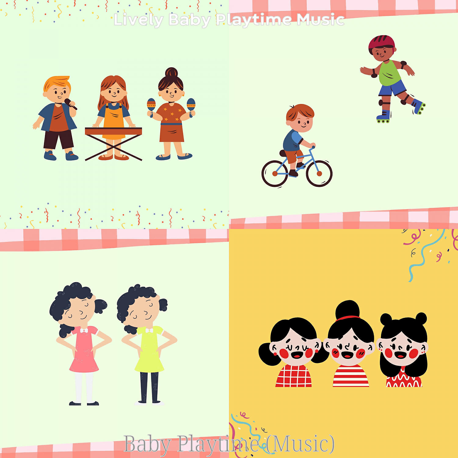 Lively Baby Playtime Music - Mellow (Kids Playing)
