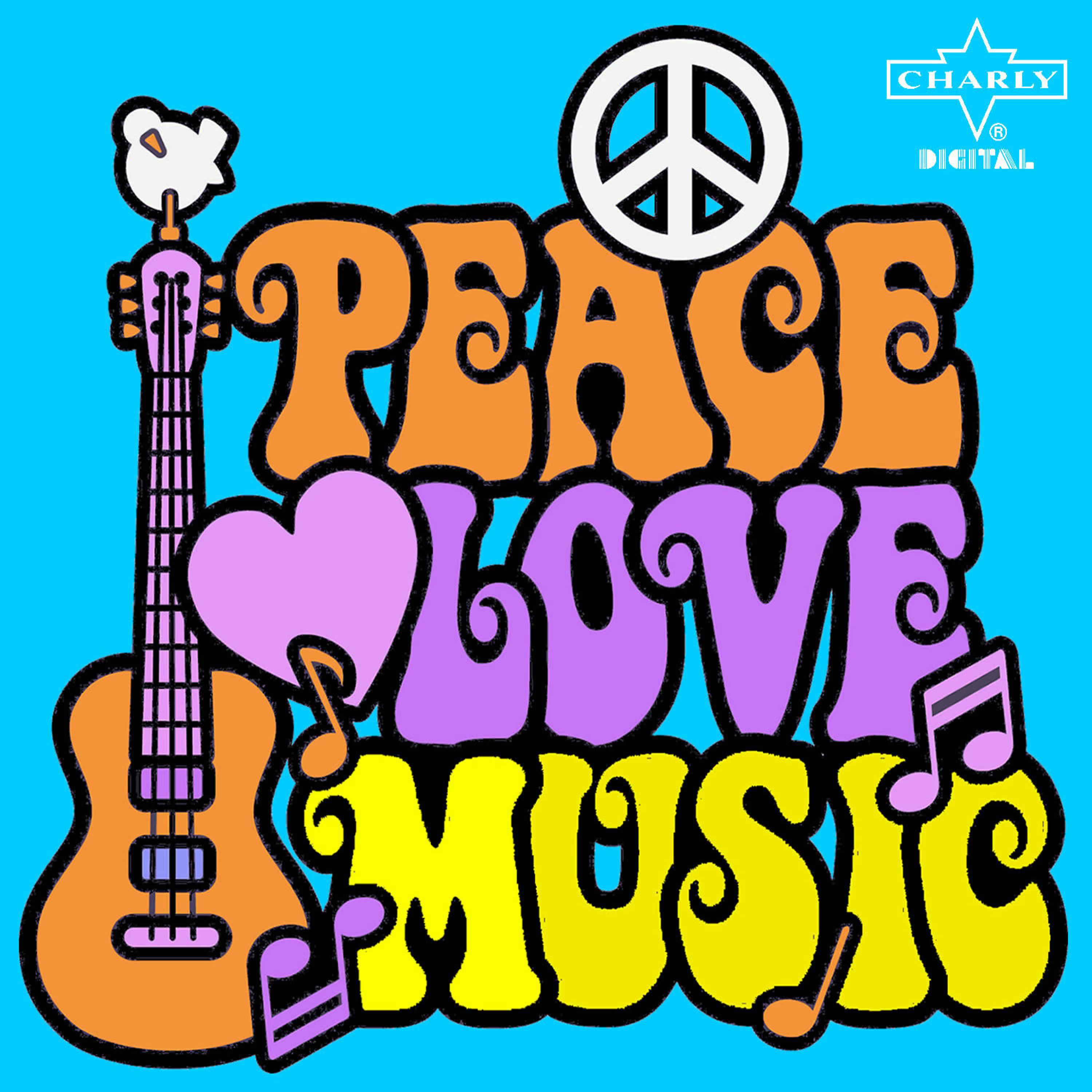 Постер альбома Peace, Love, Music: 60's Experience Featuring the Yardbirds, Spencer Davis Group, Small Faces and More