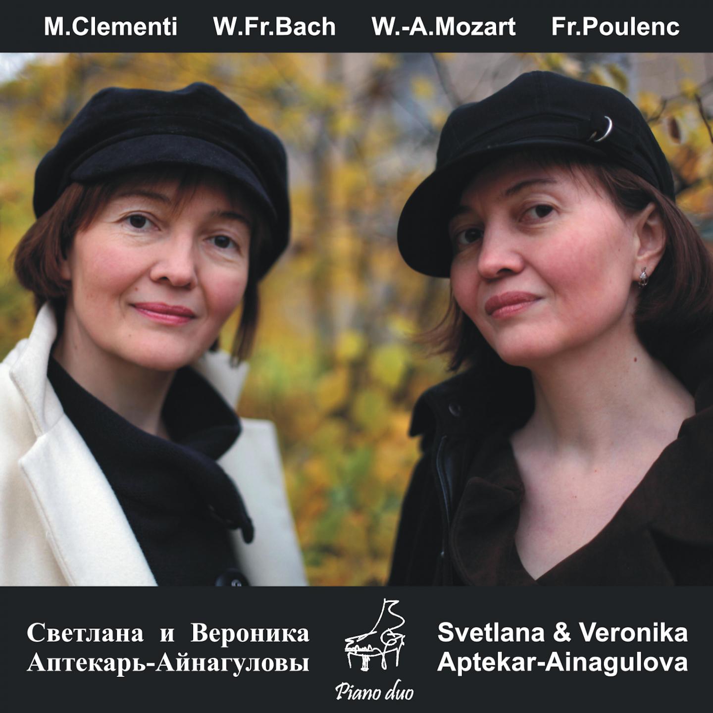 Постер альбома Piano Duo - Clementi, W. F. Bach, Mozart, Poulenc