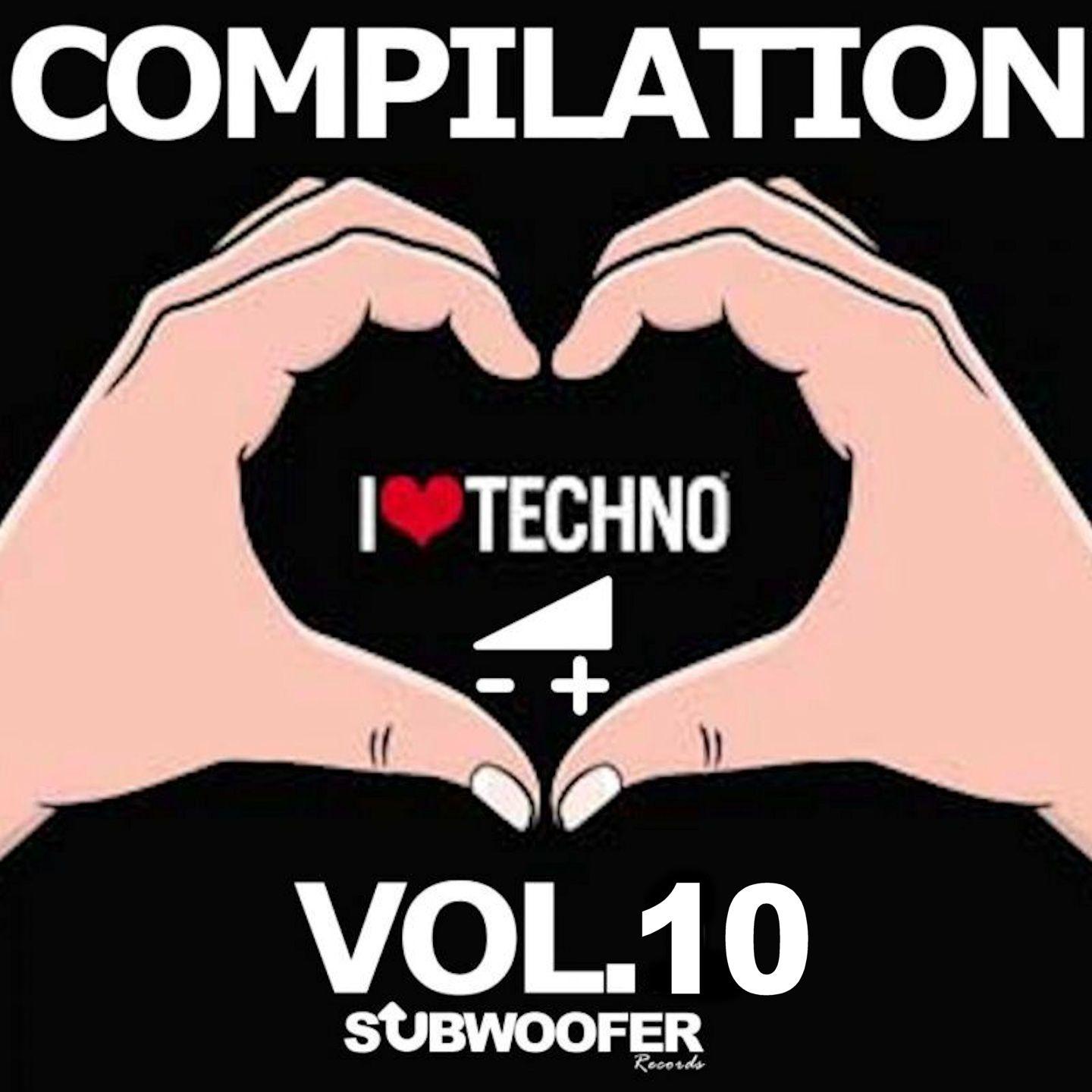 Постер альбома I Love Subwoofer Records Techno Compilation, Vol. 10