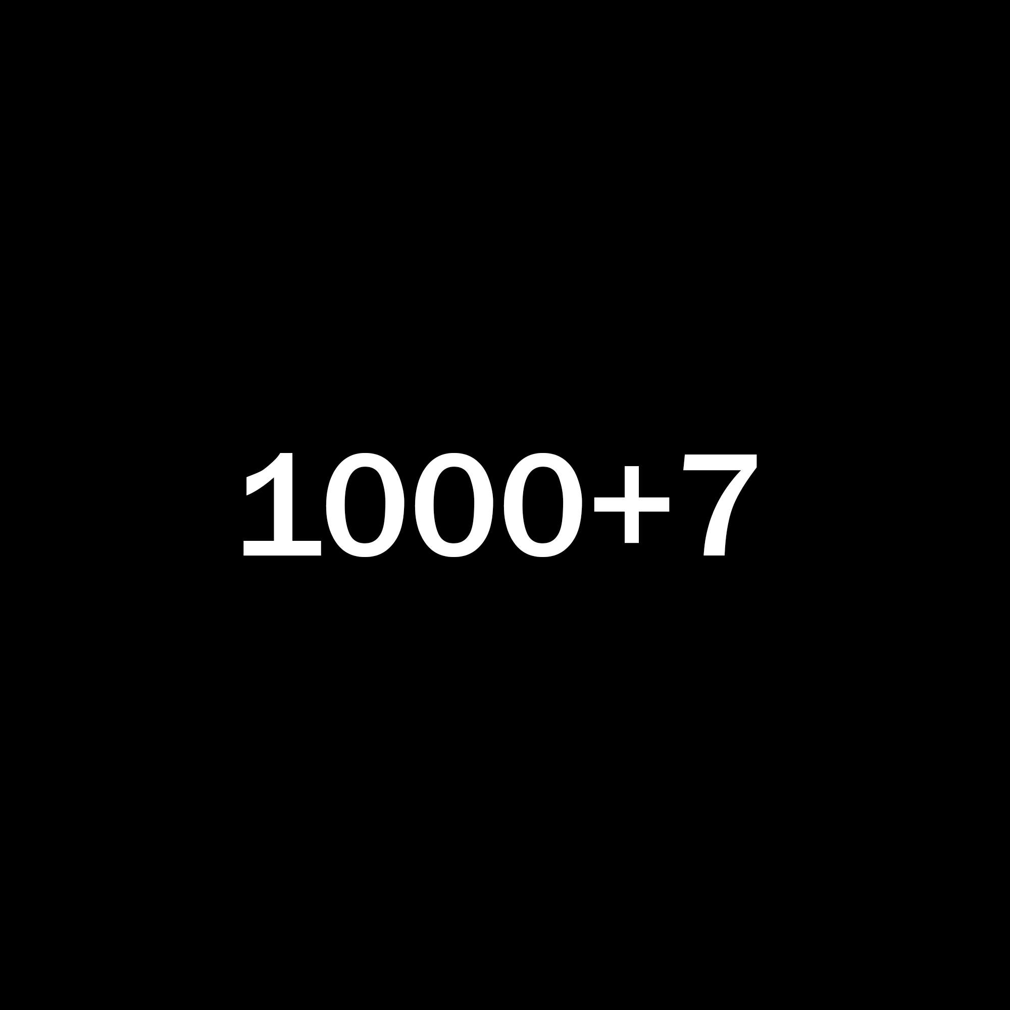 Постер альбома 1000+7