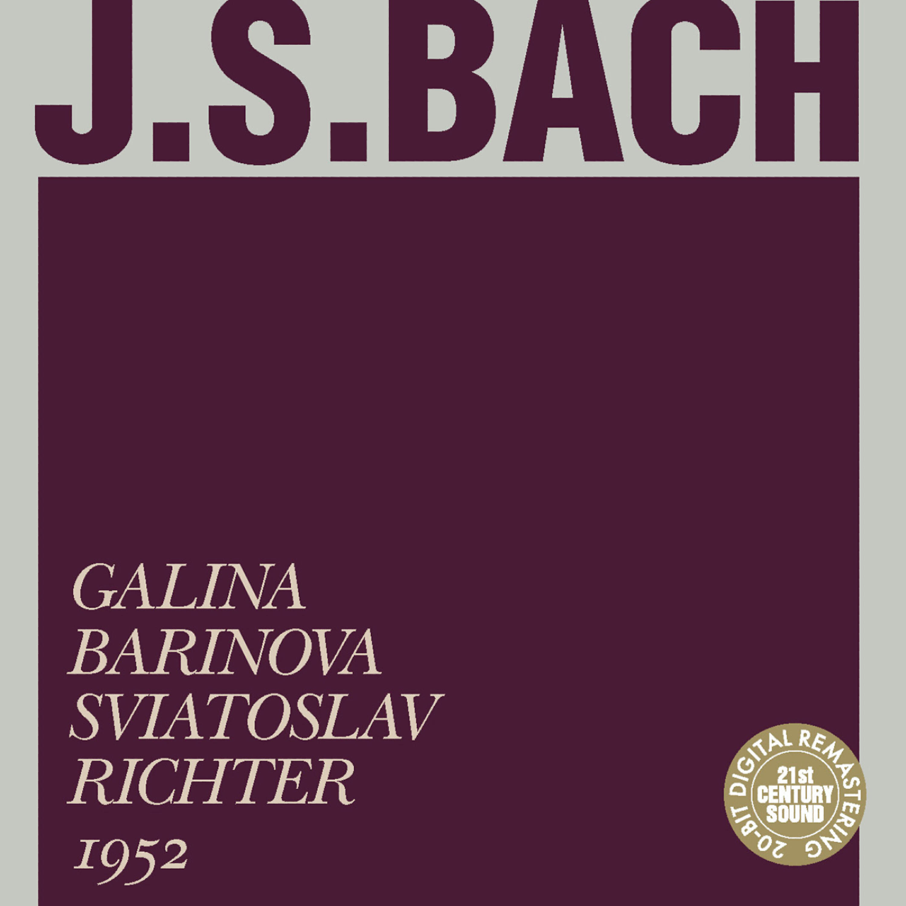 Sviatoslav Richter - Sonata for Violin and Basso Continuo in G Major, BWV 1021