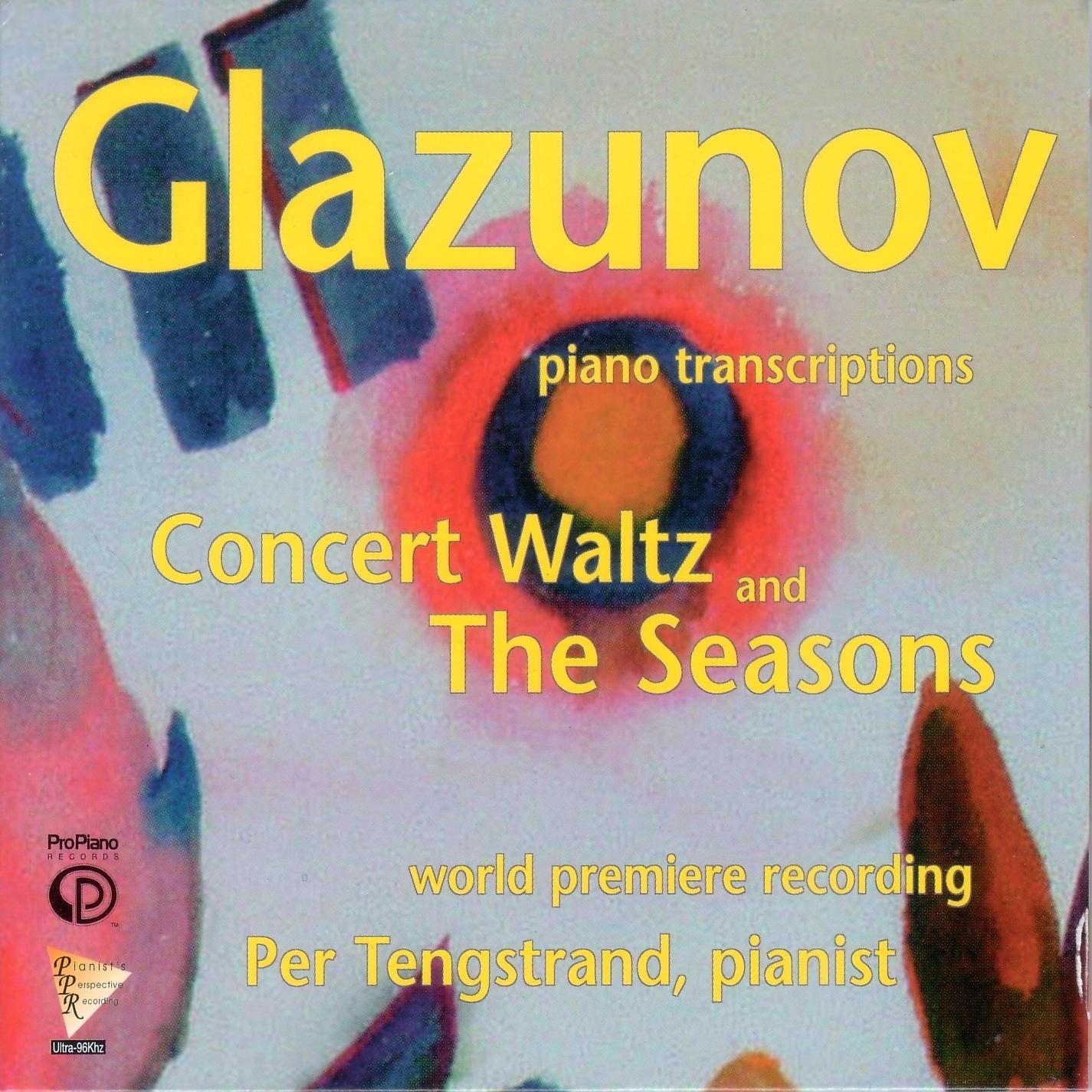 Постер альбома Glazunov piano transcriptions: Concert Waltz and The Seasons