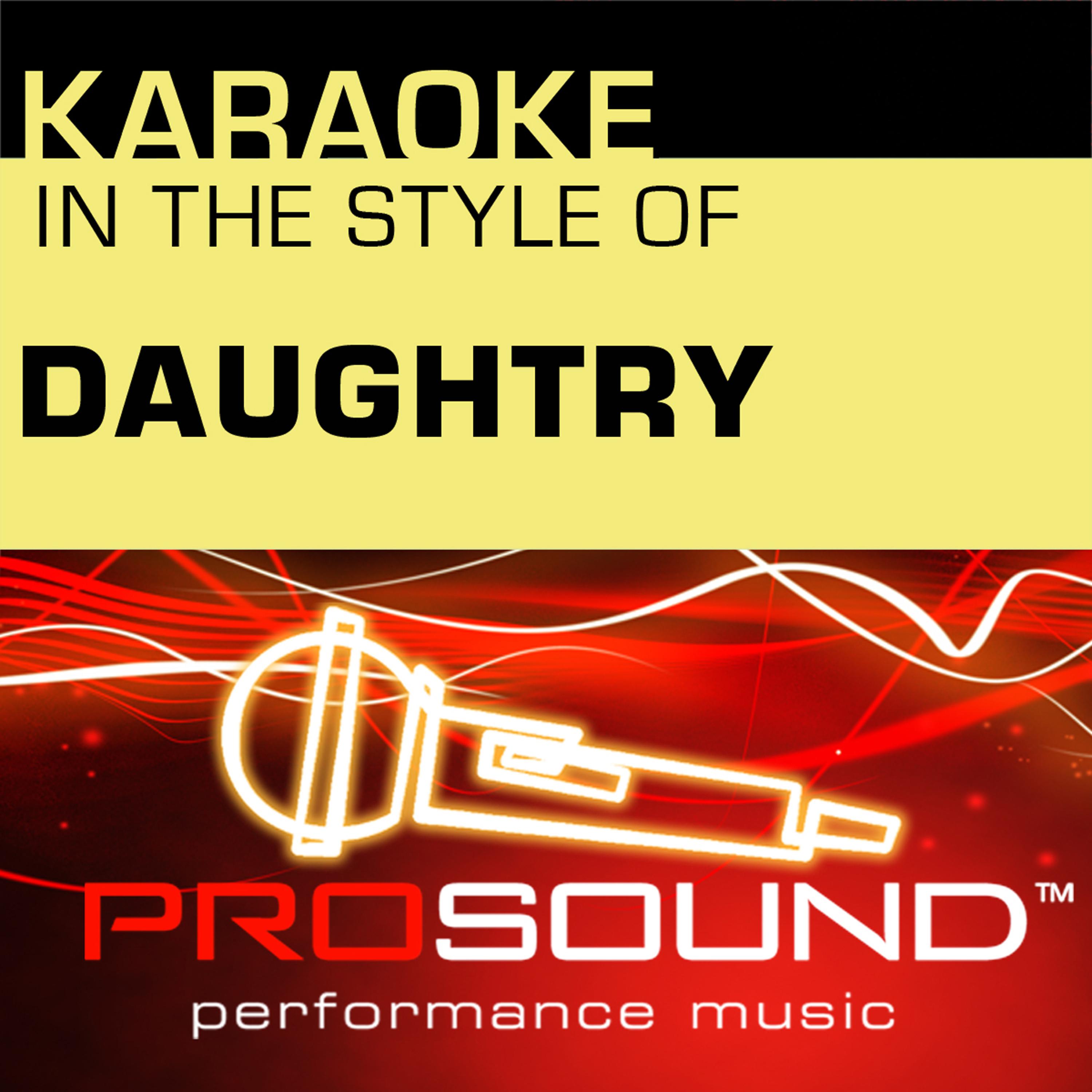 ProSound Karaoke Band - Over You (Karaoke With Background Vocals)[In the style of Daughtry]