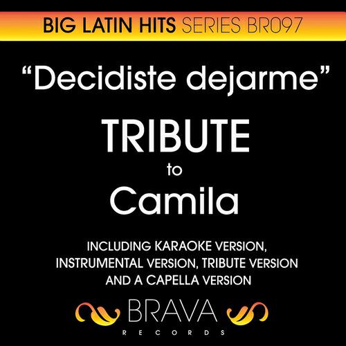 Brava HitMakers - Decidiste Dejarme (In The Style Of Camila) (Karaoke Version)