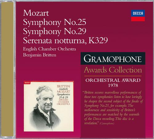 Постер альбома Mozart: Symphonies Nos.25 & 29; Serenata Notturna