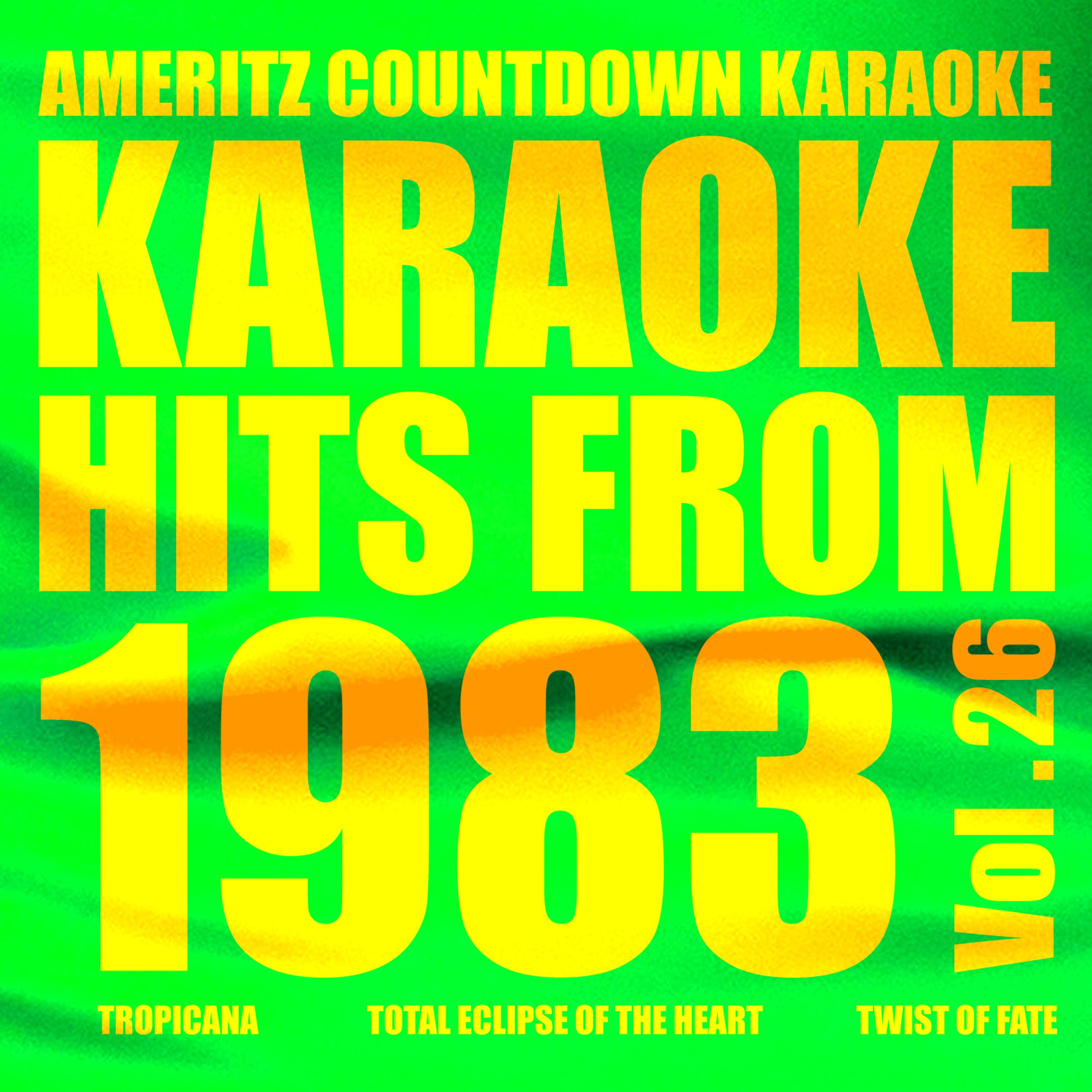 Постер альбома Karaoke Hits from 1983, Vol. 26