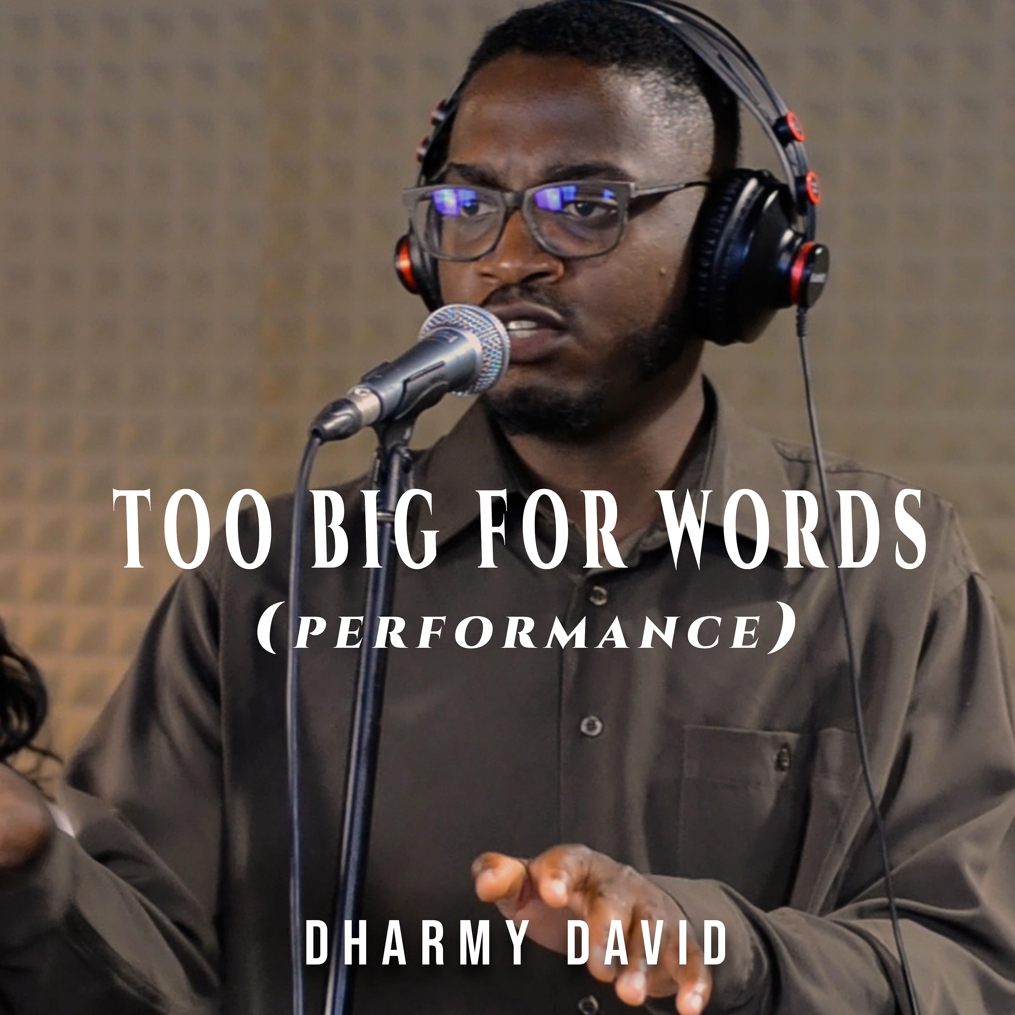 Постер альбома Too Big for Words (Performance)