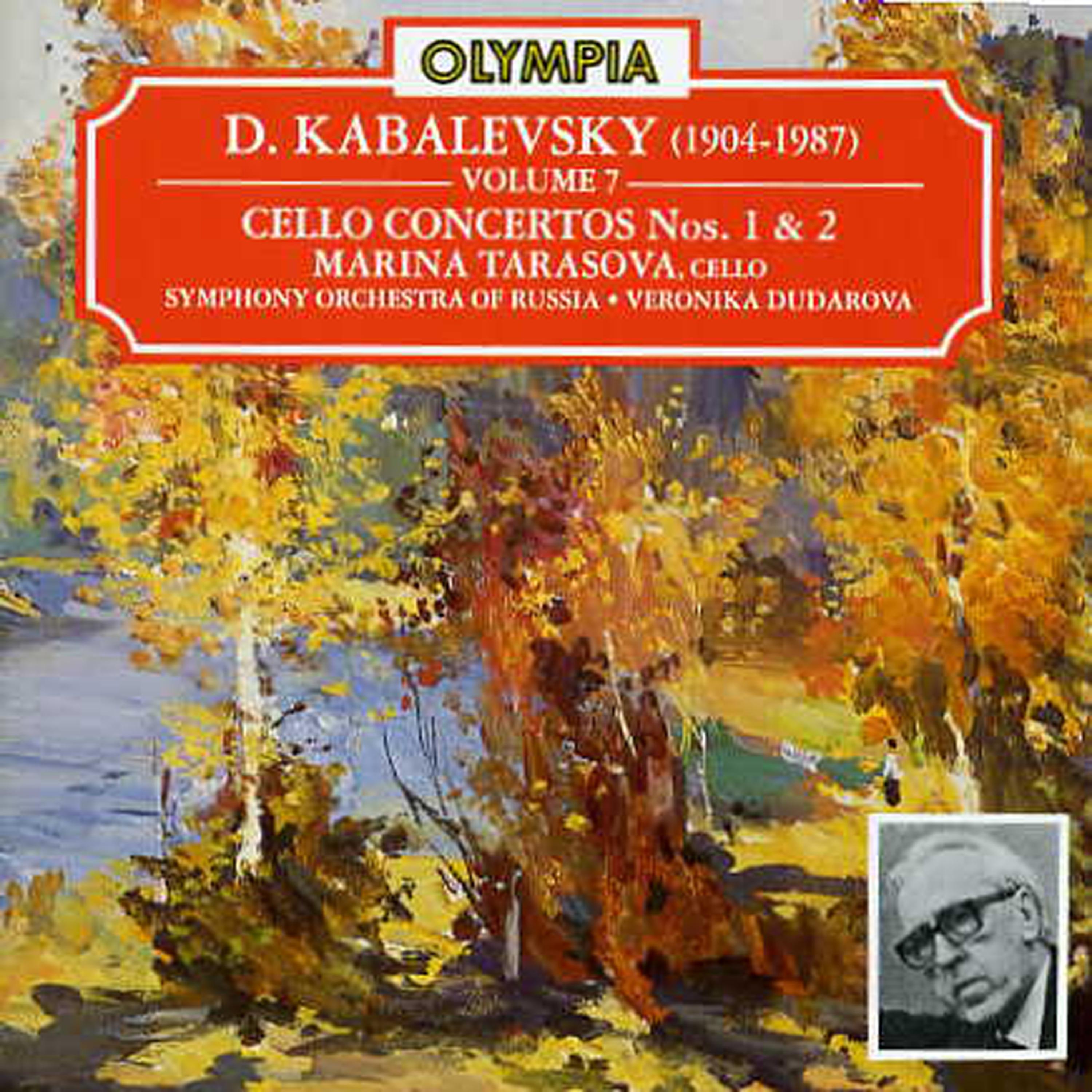 Постер альбома Kabalevsky: Cello Concertos-Tarasova/Dudarova