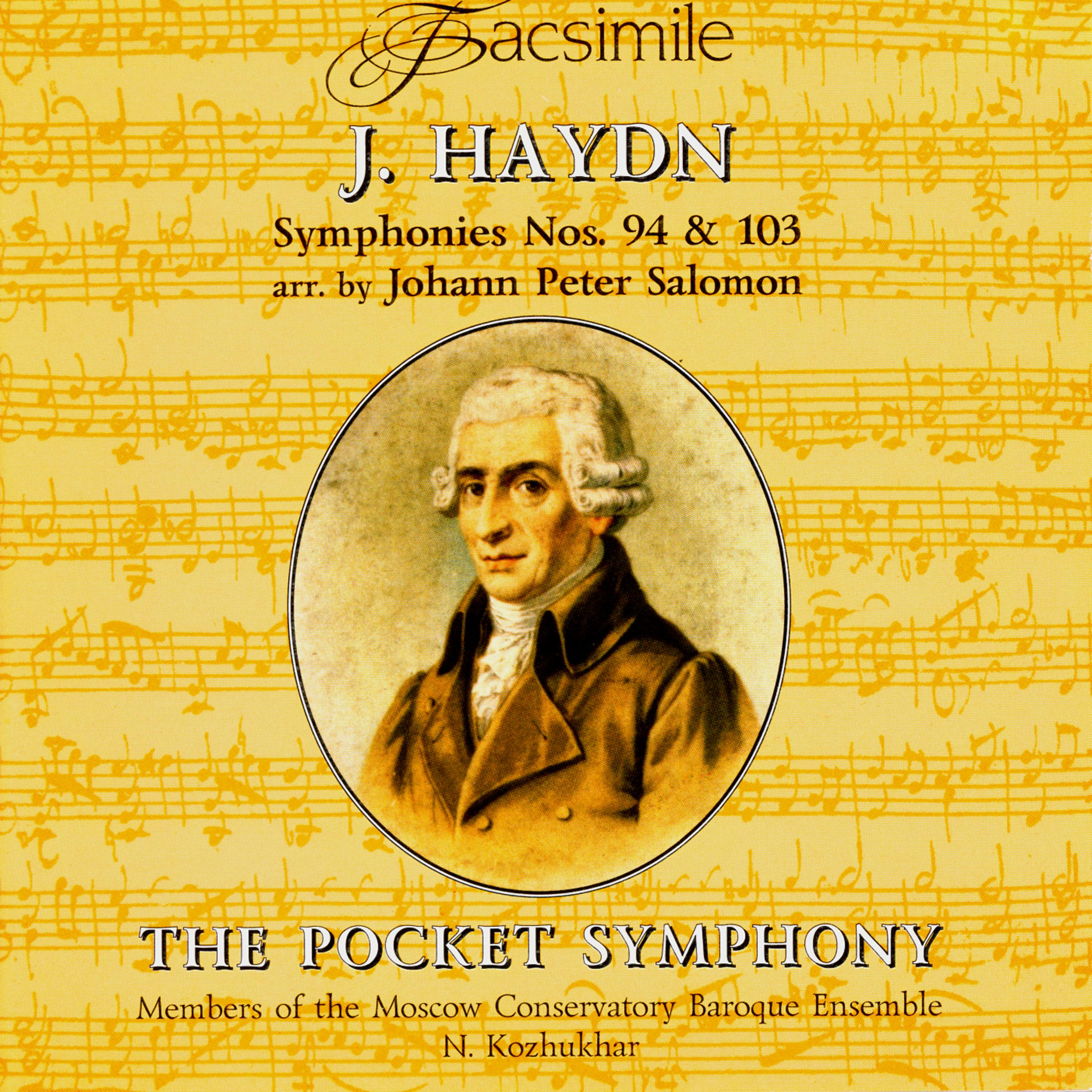 Постер альбома Franz Joseph Haydn. Symphonies No.94 & No.103 arr. by Johann Peter Salomon