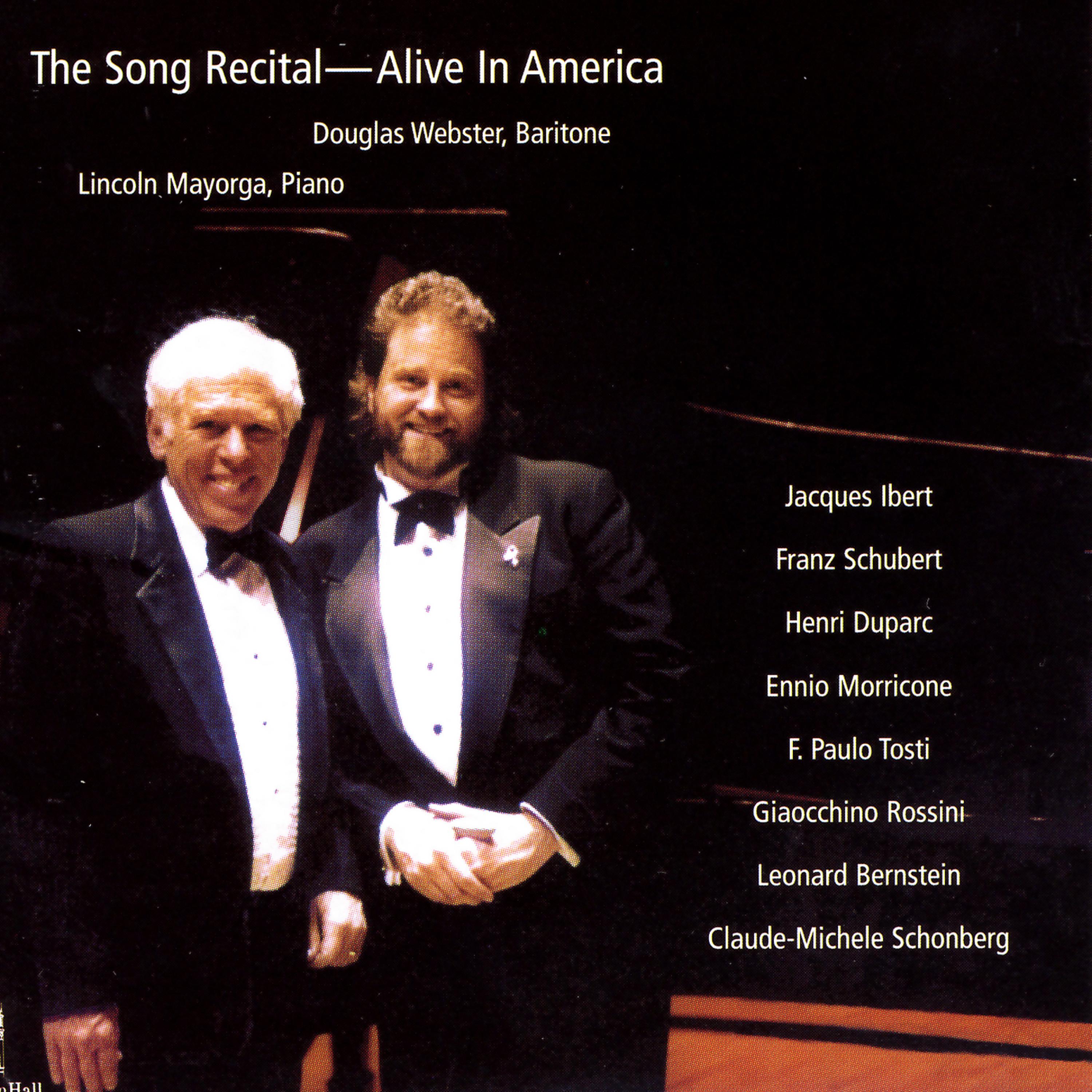 Постер альбома The Song Recital: Alive In America