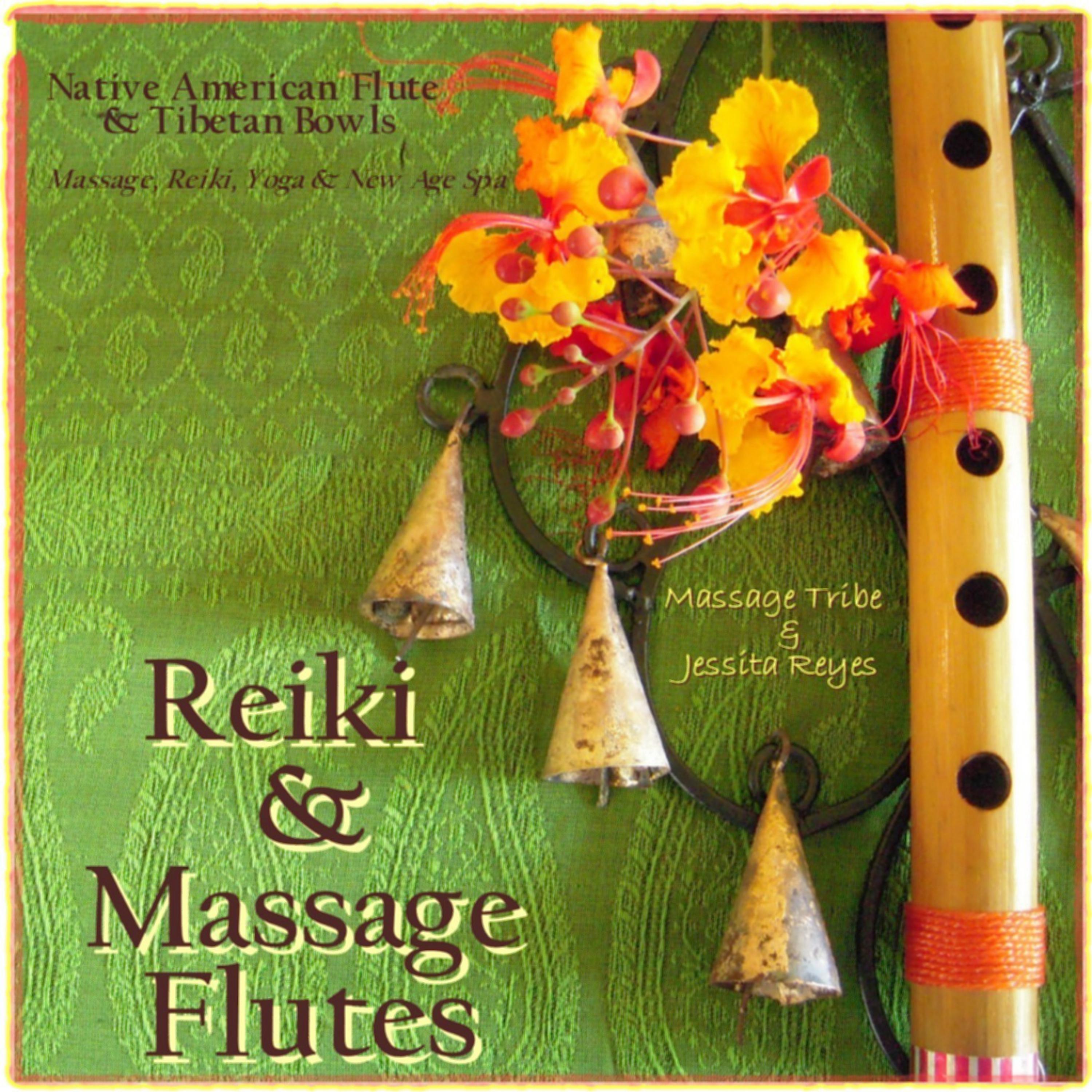 Постер альбома Reiki & Massage - Flutes (Native American Flute & Tibetan Bowls for Massage, Yoga, Reiki, & New Age Spa)