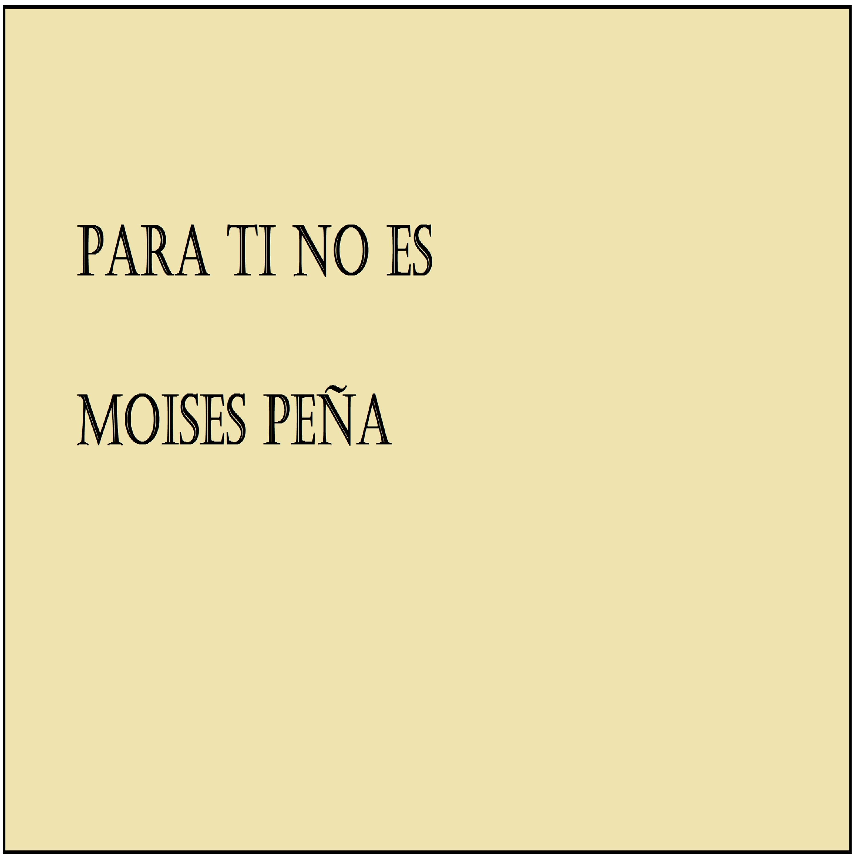 Постер альбома Para ti no es