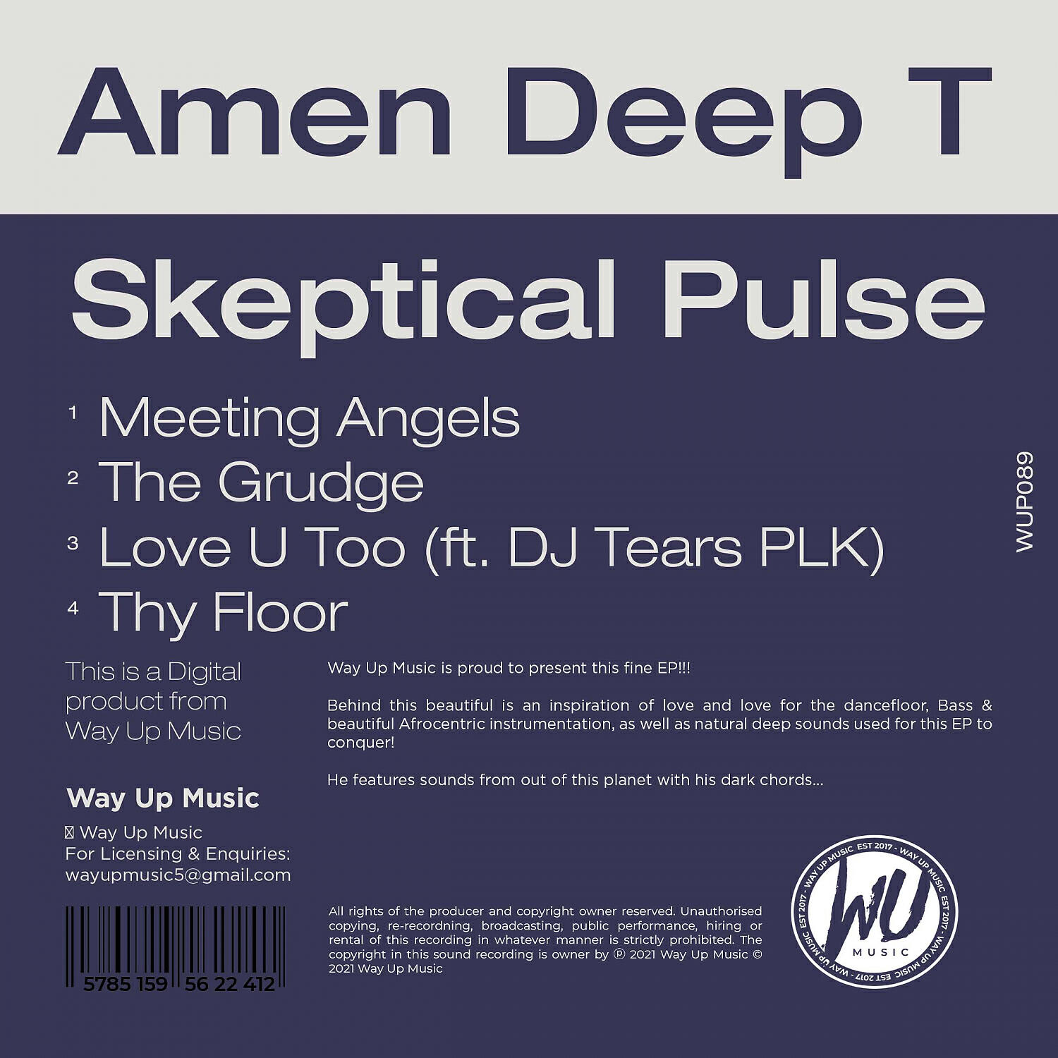 Amen Deep T - Love U Too (feat. DJ Tears PLK) (Main Skeptic)