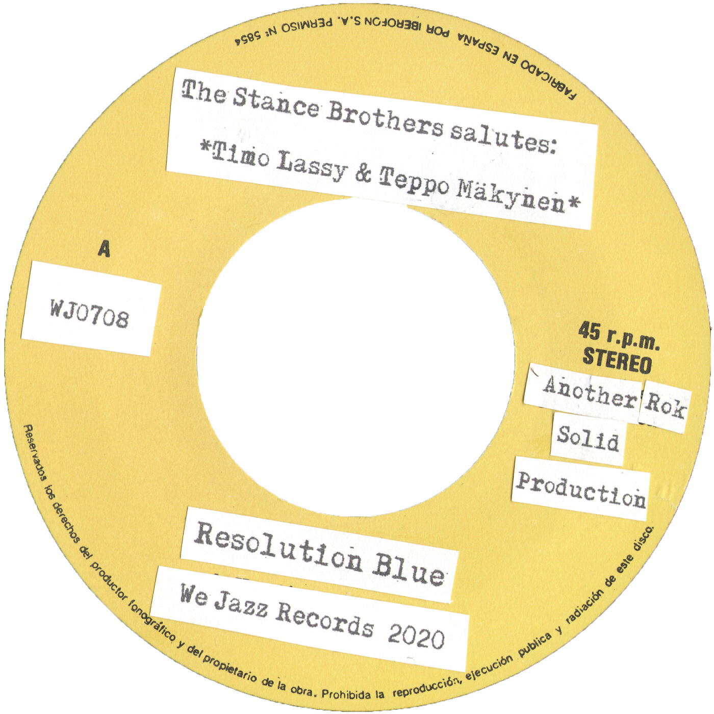 The Stance Brothers - Where Is Resolution Blue?