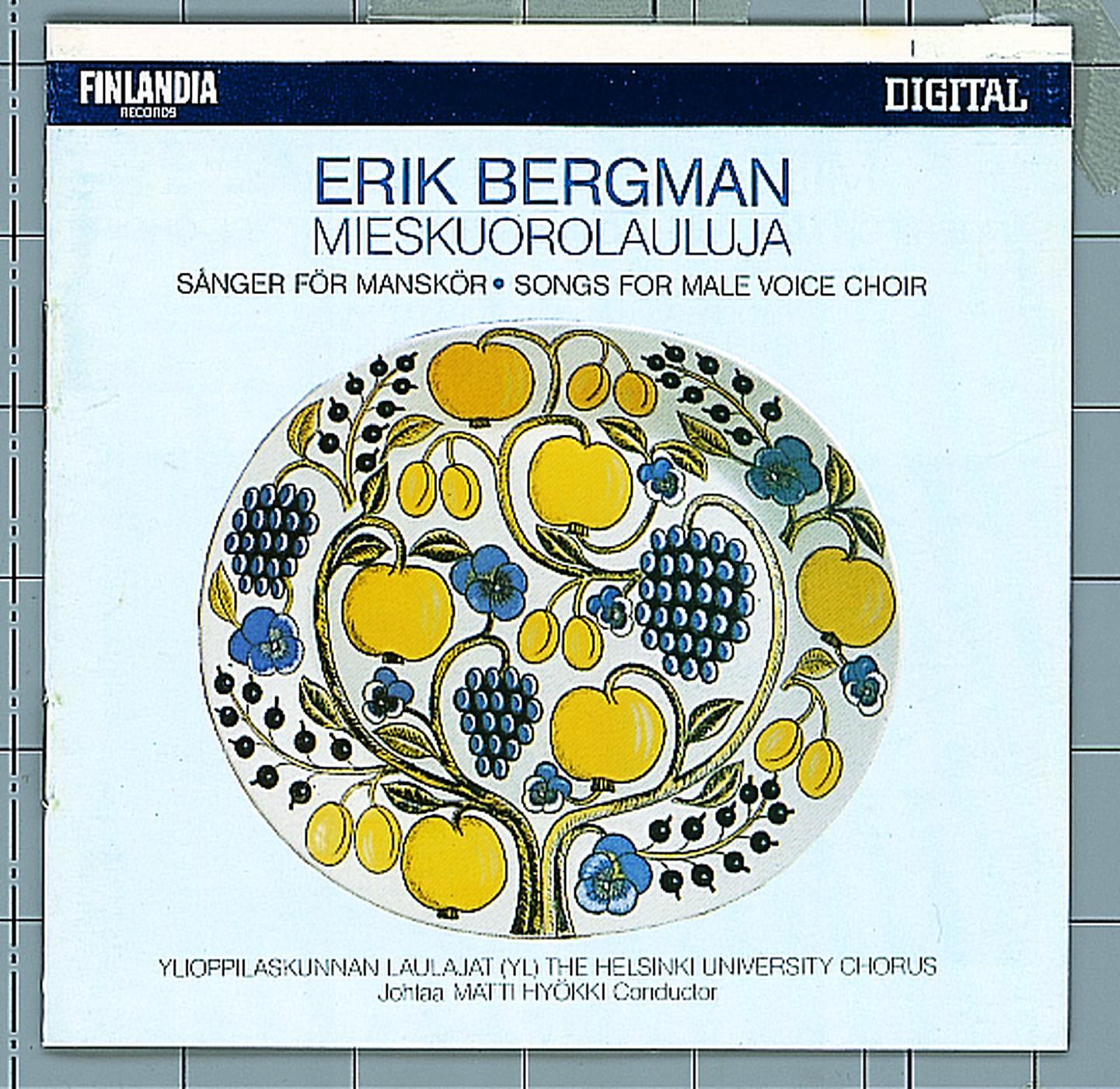 Постер альбома Bergman : Mieskuorolauluja / Songs for Male Voice Choir