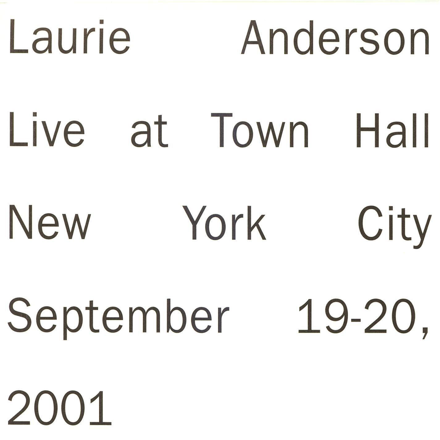 LAURIE ANDERSON - Wildebeests