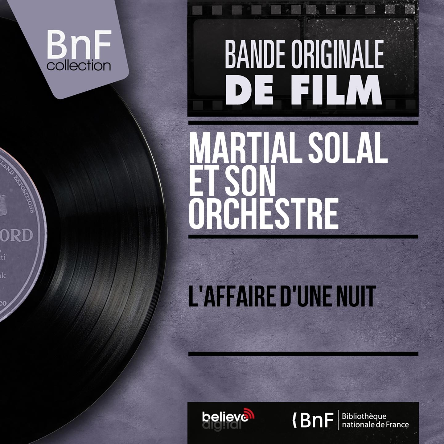 Постер альбома L'affaire d'une nuit (Original Motion Picture Soundtrack, Mono Version)