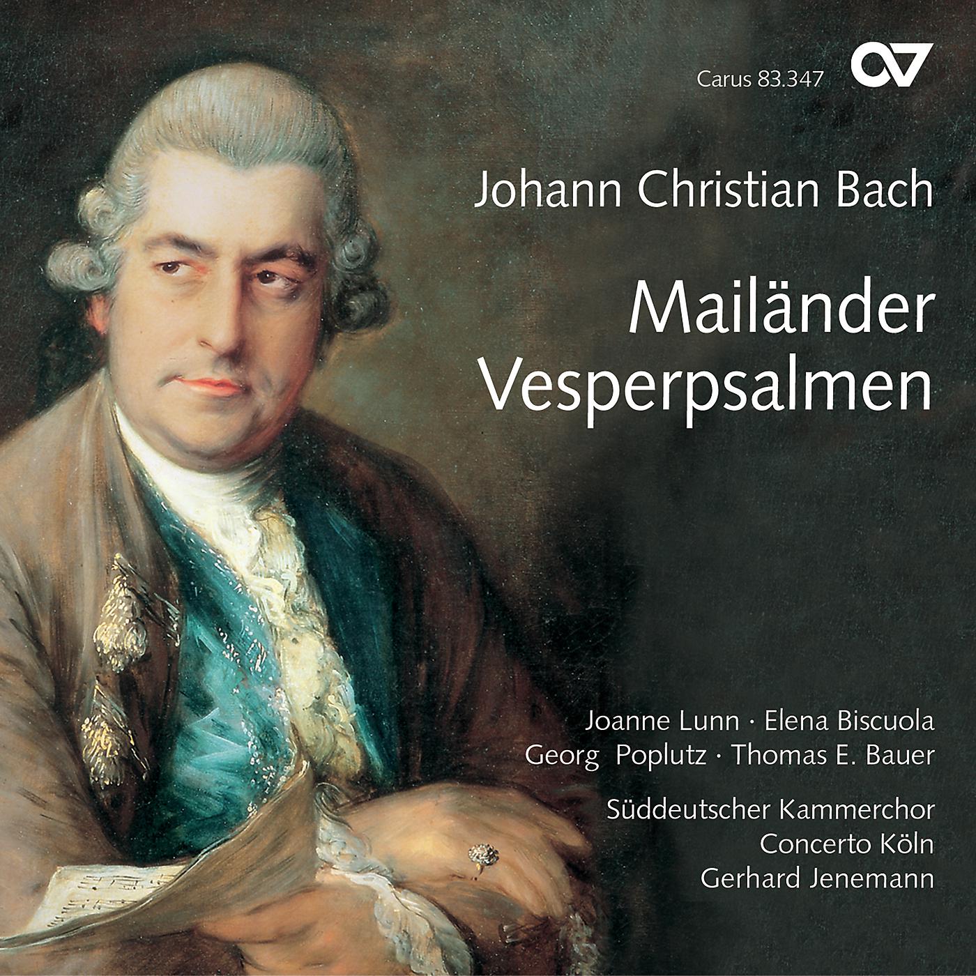 Постер альбома Johann Christian Bach: Mailänder Vesperpsalmen
