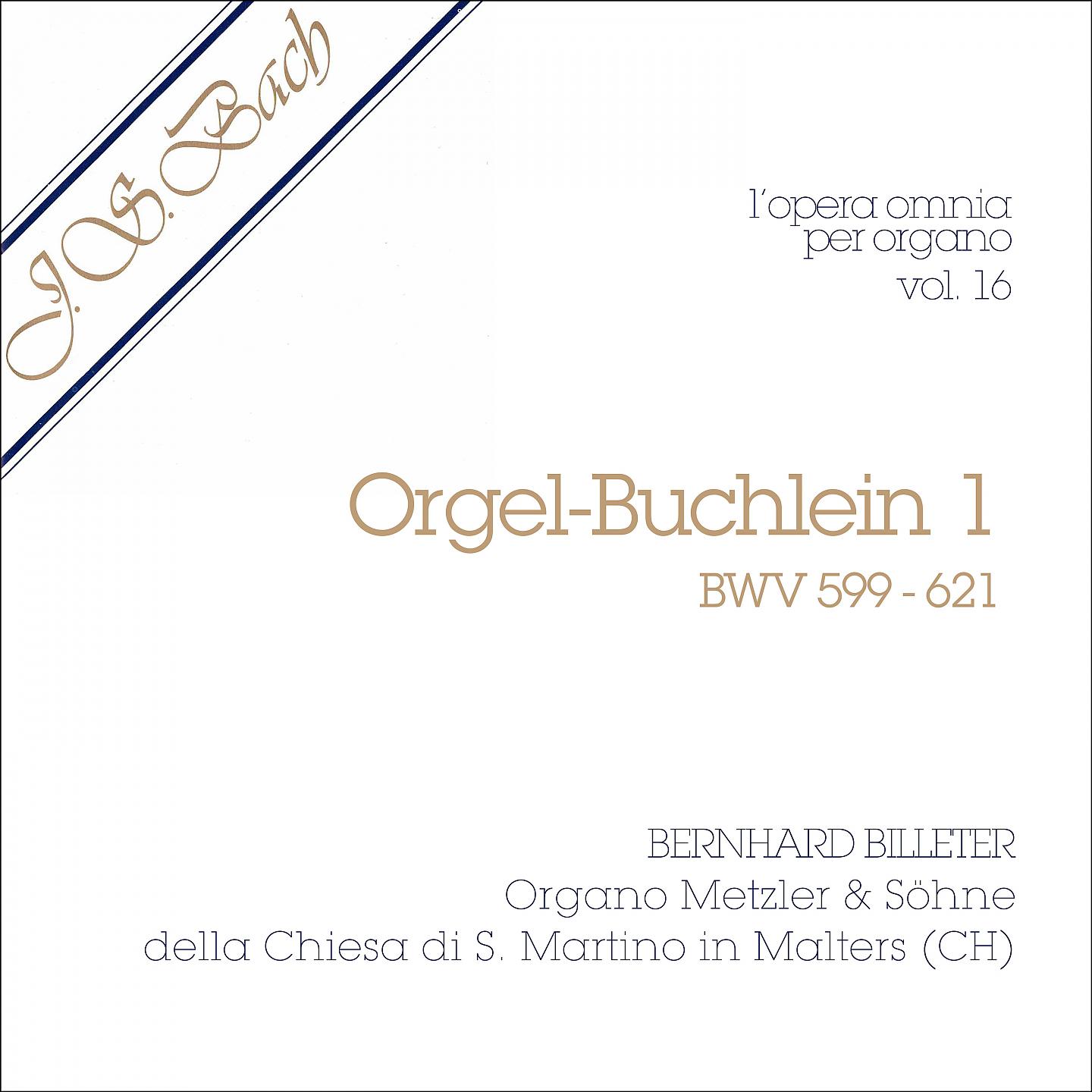 Постер альбома J.S. Bach - Opera Omnia per organo, Vol. 16