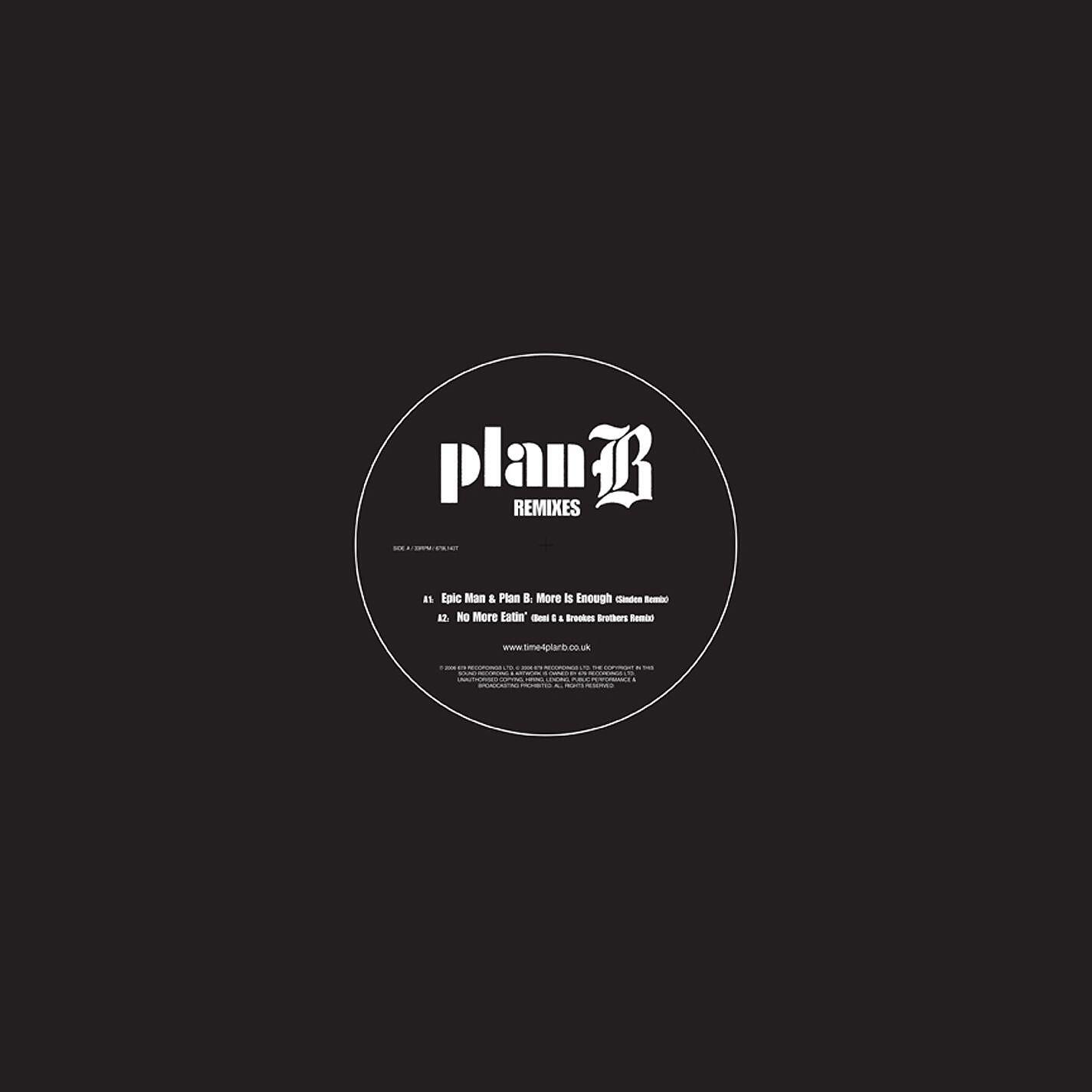 Plan B - No More Eatin' (Beni G and Brookes Brothers Remix)