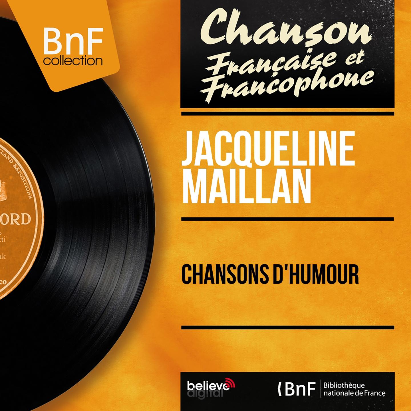 Постер альбома Chansons d'humour (Live, mono version)