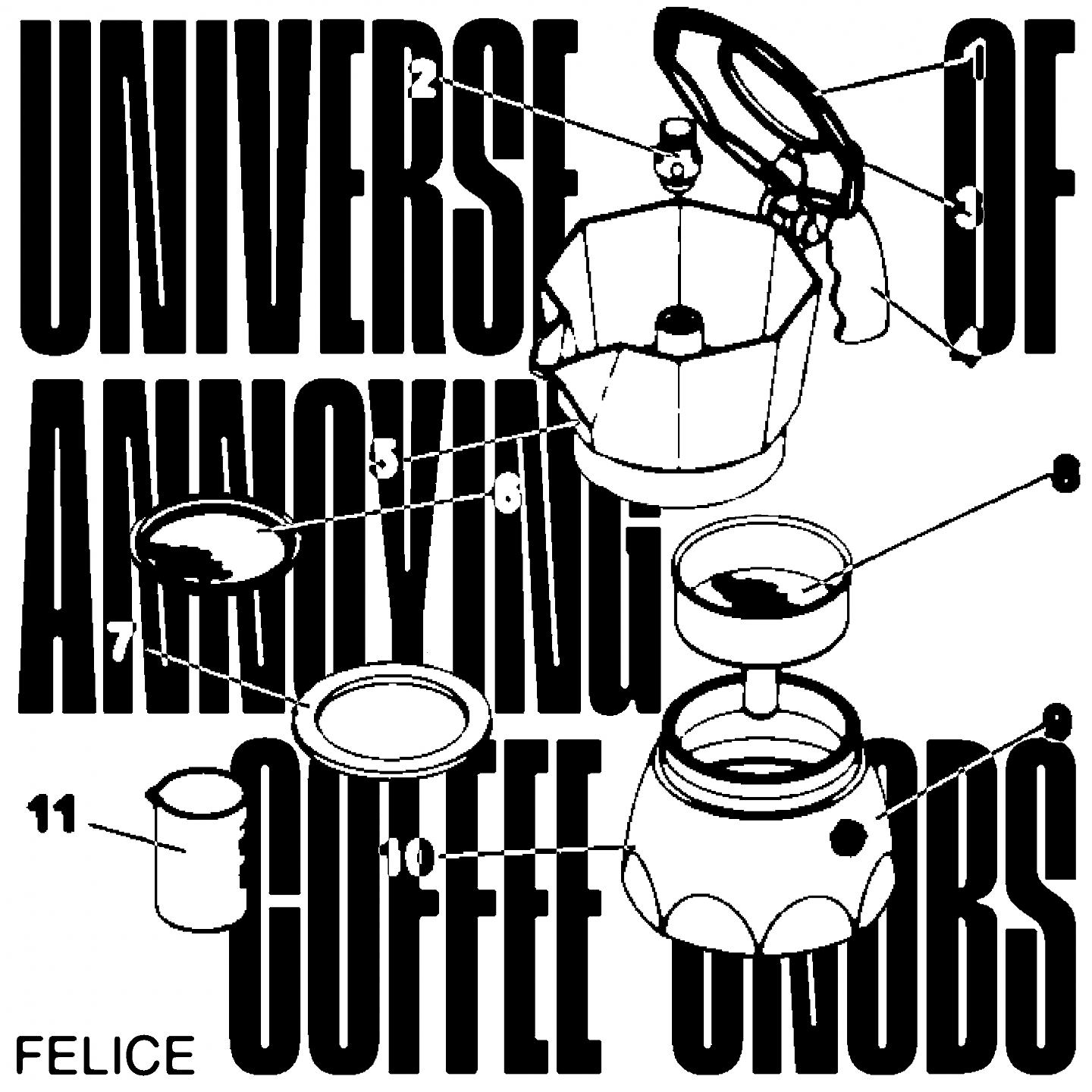 Постер альбома Universe of Annoying Coffee-Snobs