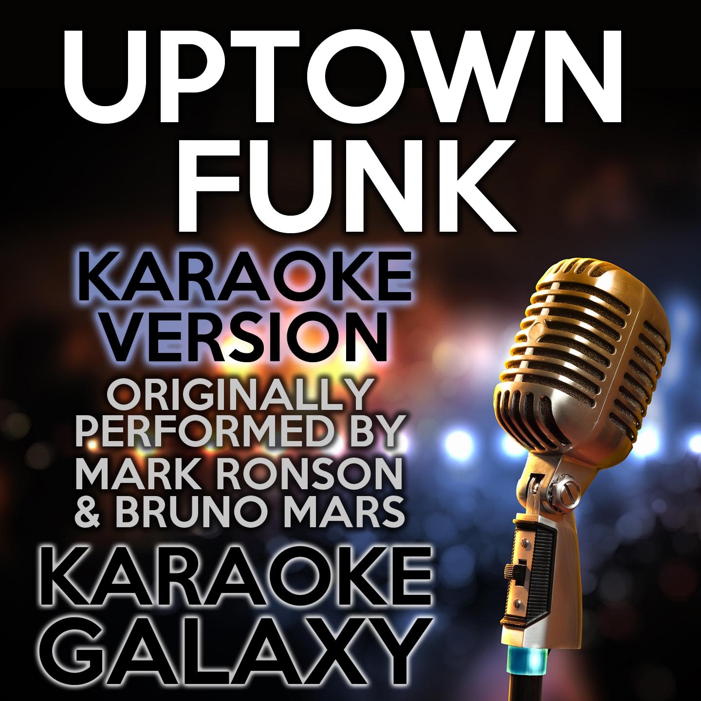 Постер альбома Uptown Funk (Karaoke Version)
